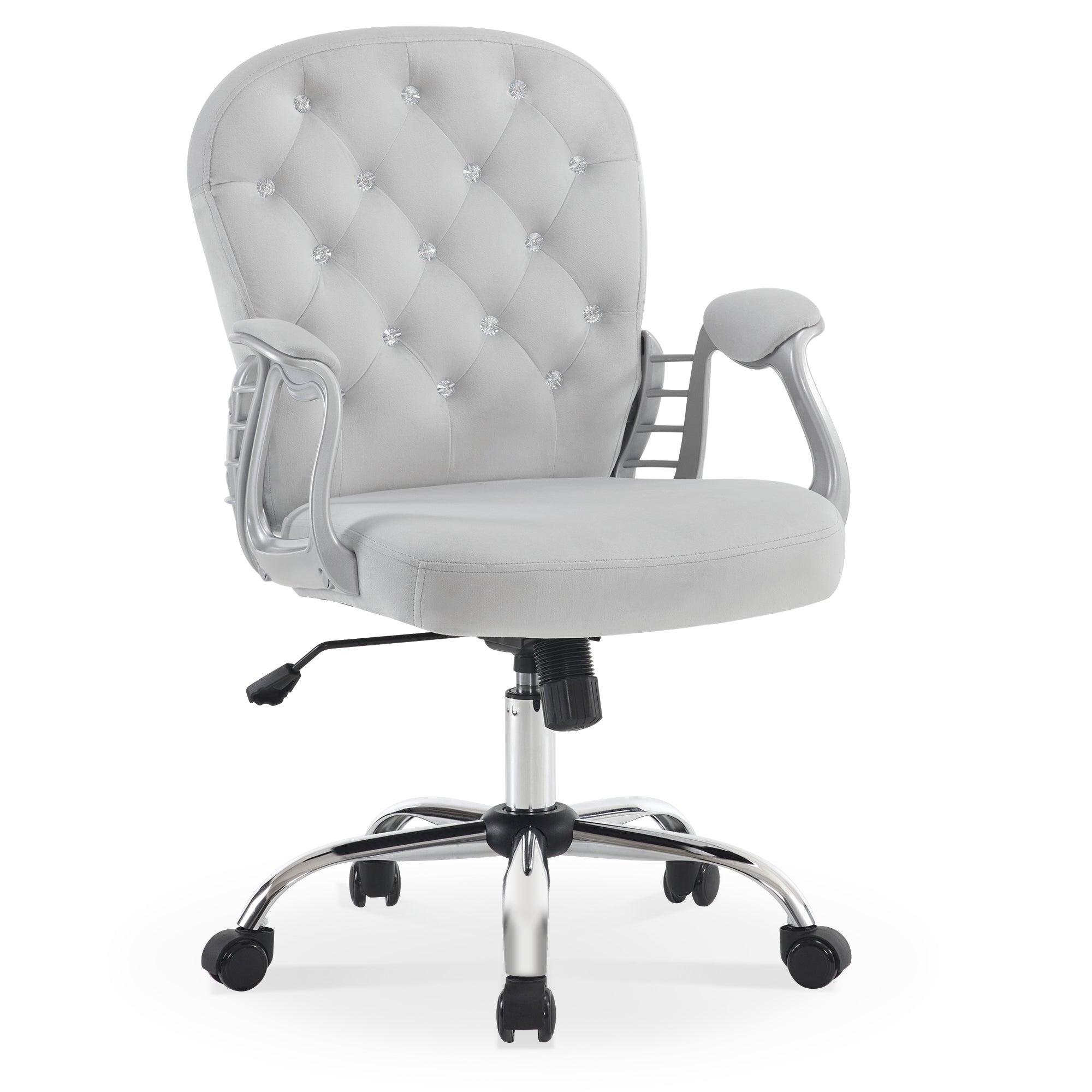 Comfy Nail Art Chair with Lumbar Support, Adjustable Home Office Chairs with 360° Swivel Wheels 3567