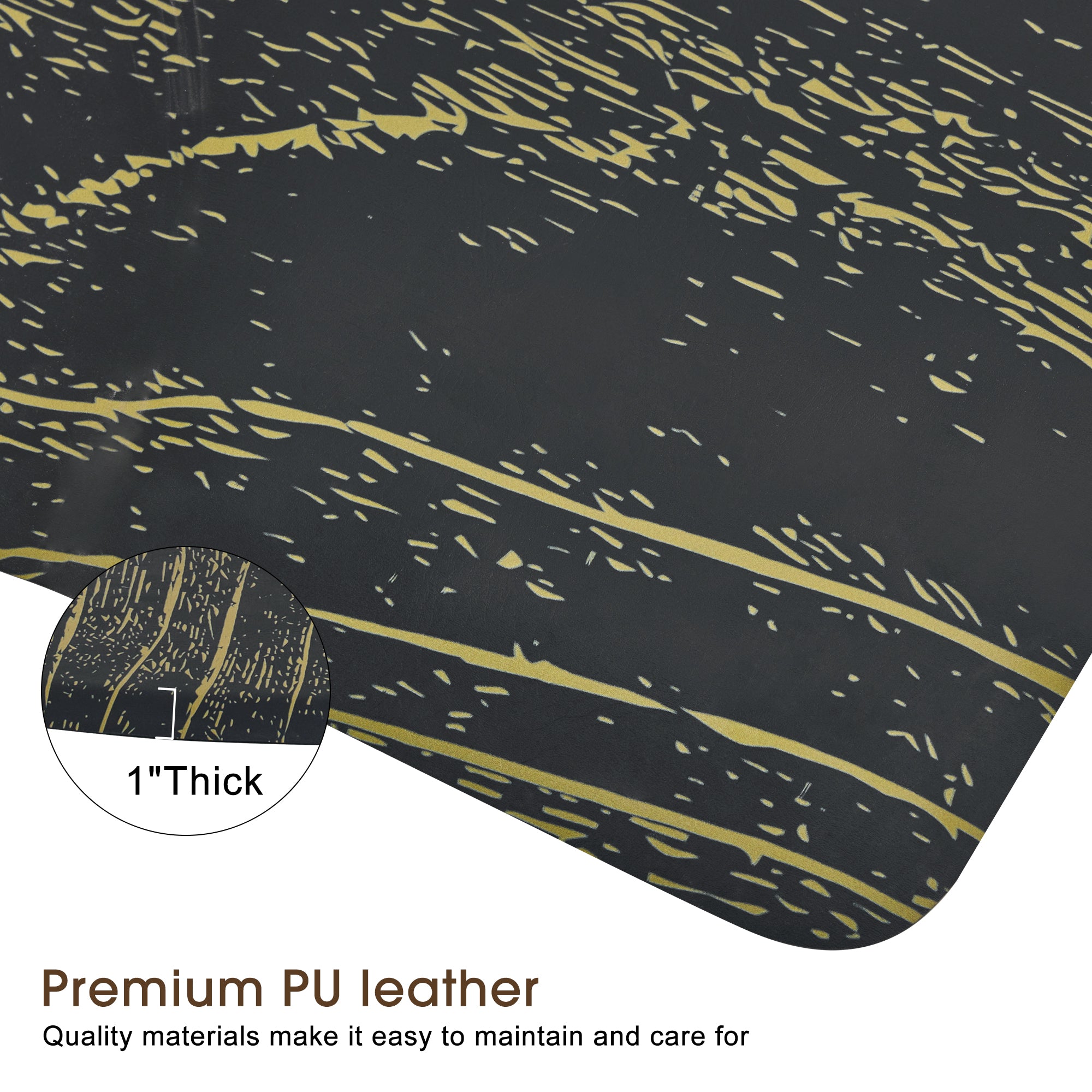3'x4' Barber Mat Anti-Fatigue Floor Mat Circle 1"Thick 0025
