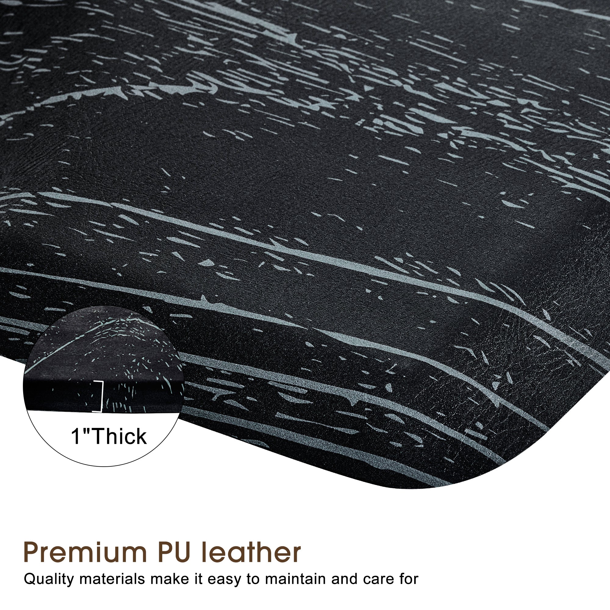 3'x4' Barber Mat Anti-Fatigue Floor Mat Circle 1"Thick 0025