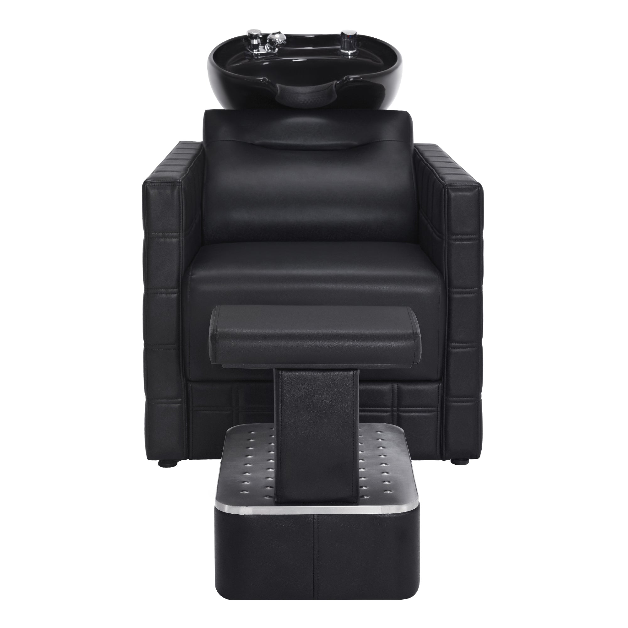 BarberPub Backwash Shampoo Station Chair, Salon Shampoo Bowl and Chair for Spa Barbershop 9083