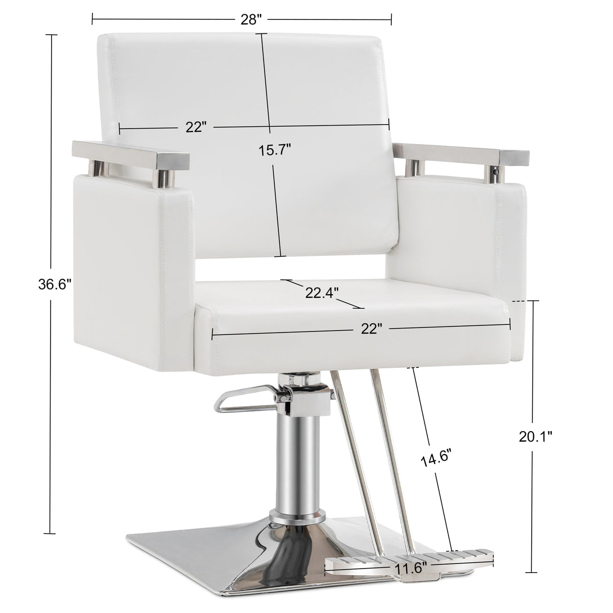 BarberPub Salon Chair, Styling Chair for Hair Stylist, Home Salon SPA Equipment 8808