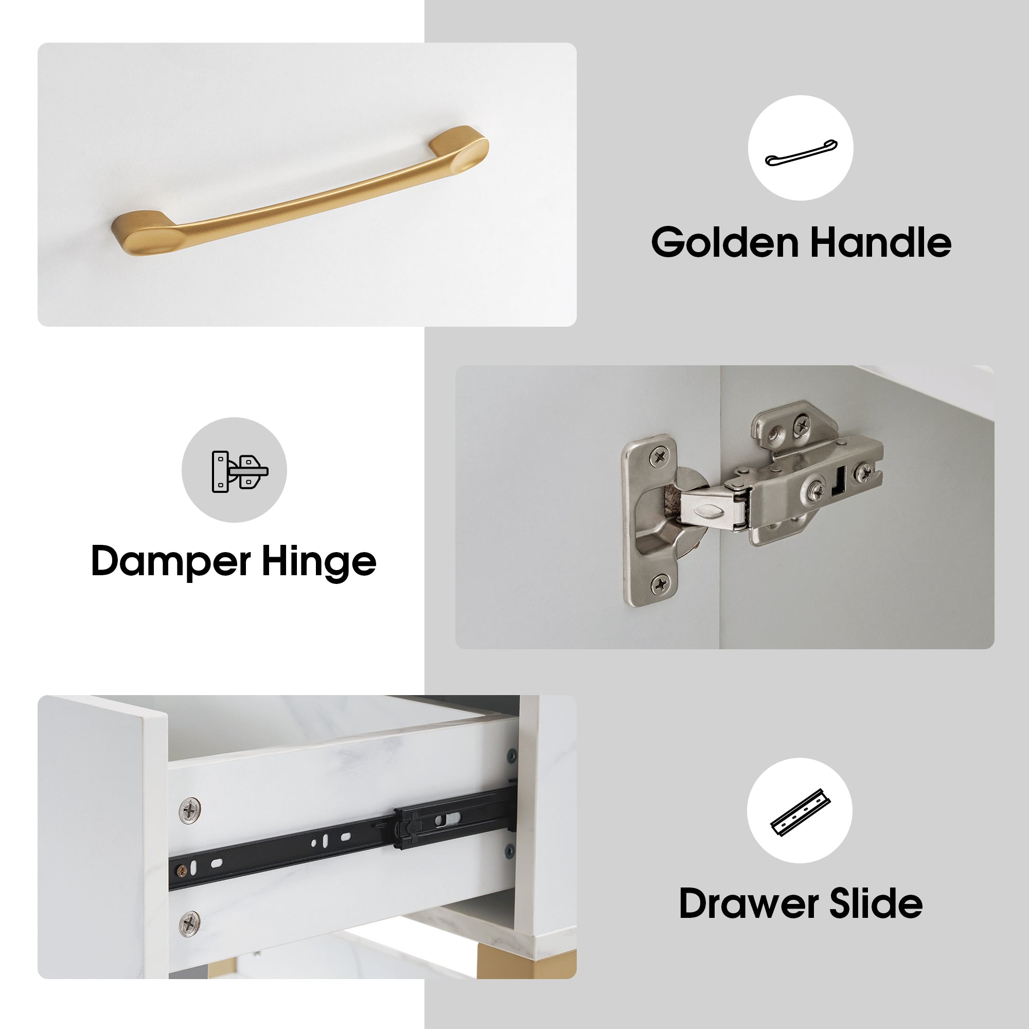 BarberPub Barber Station Wall Mount Storage Cabinet Bathroom Dresser with Shelf 3185