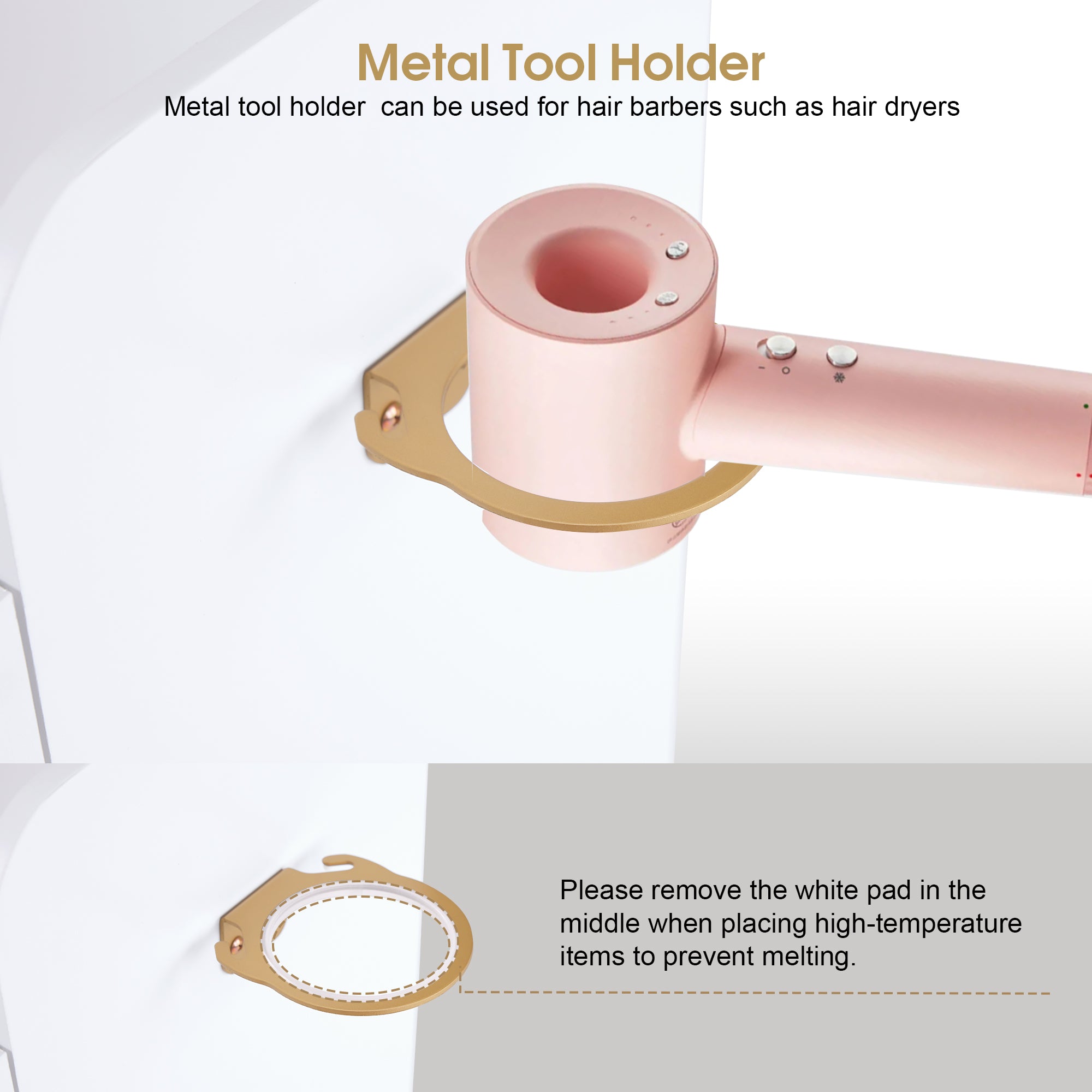 Salon Rolling Trolley Cart with Oval Window, Barber Styling Cart with White Paint Finish 2498