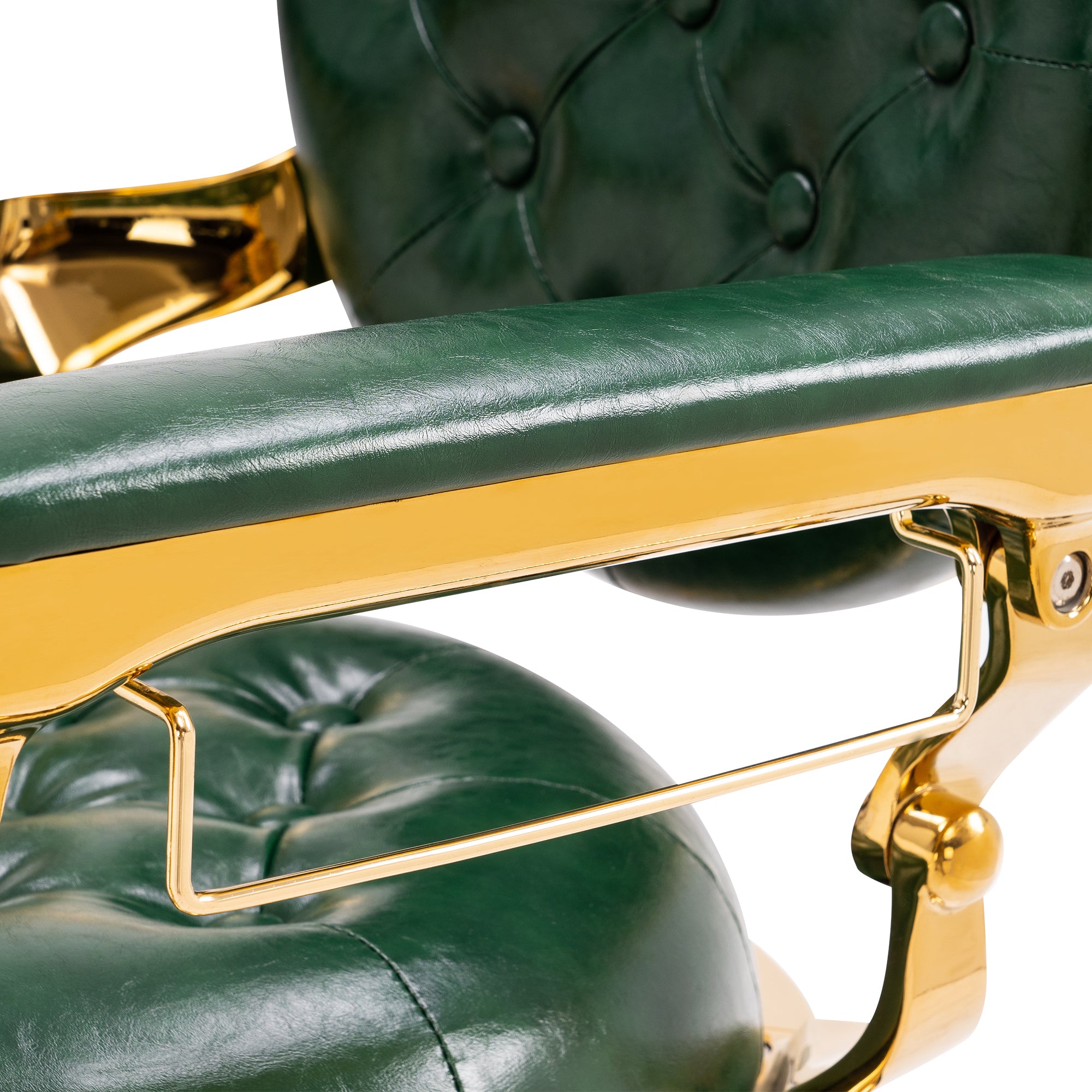 BarberPub Vintage Barber Chair, Heavy Duty Metal Frame Reclining All Purpose Chair 2947