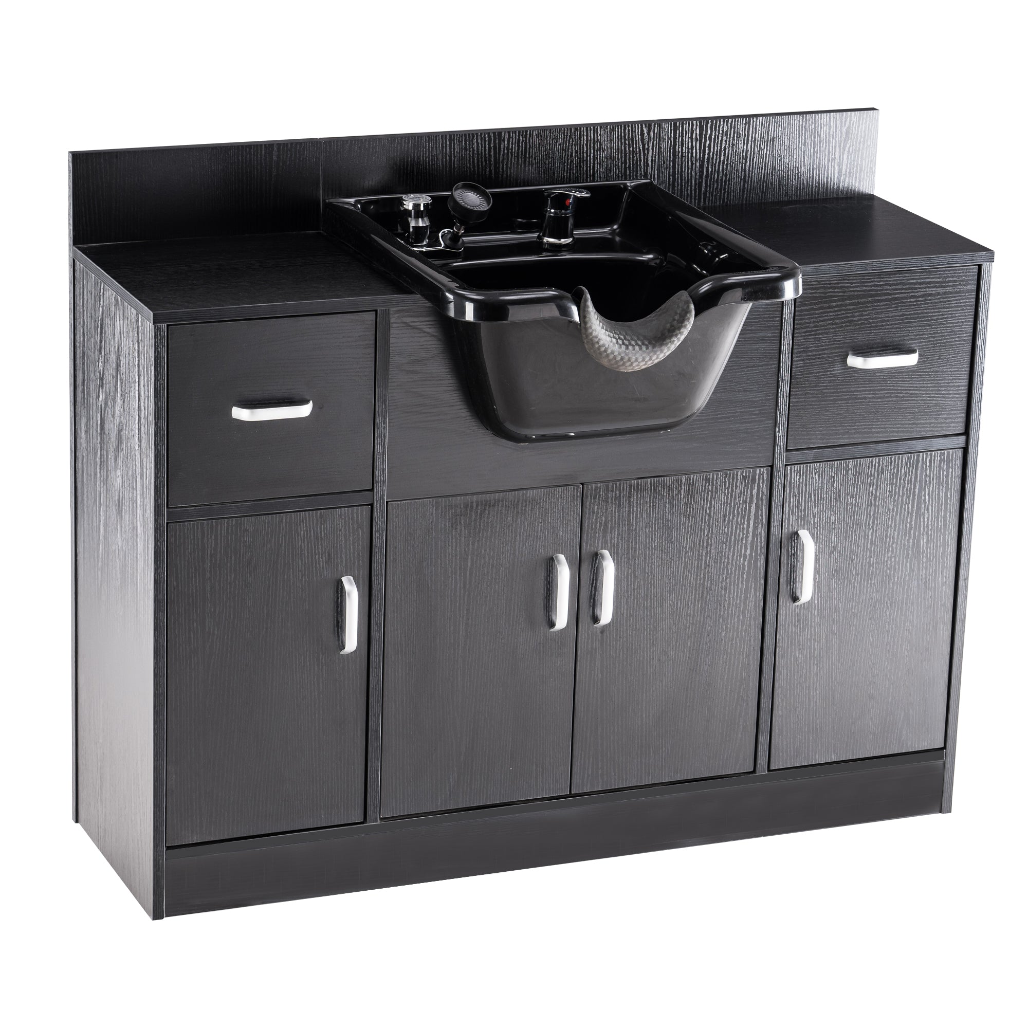 Barber Shampoo Storage Station for Hair Stylist, Salon Beauty Equipment with Backwash Sink 7139
