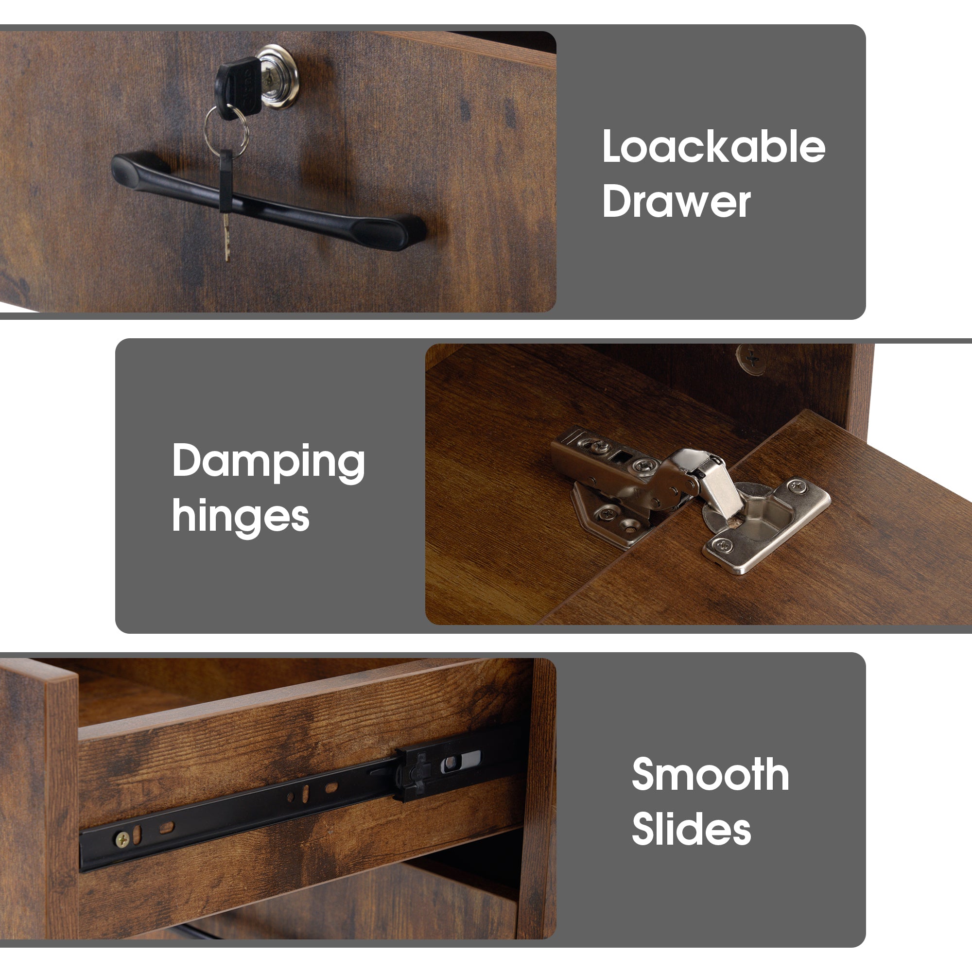 BarberPub Barber Locking Storage Station Beauty Salon Cabinet for Hair Stylist 2005