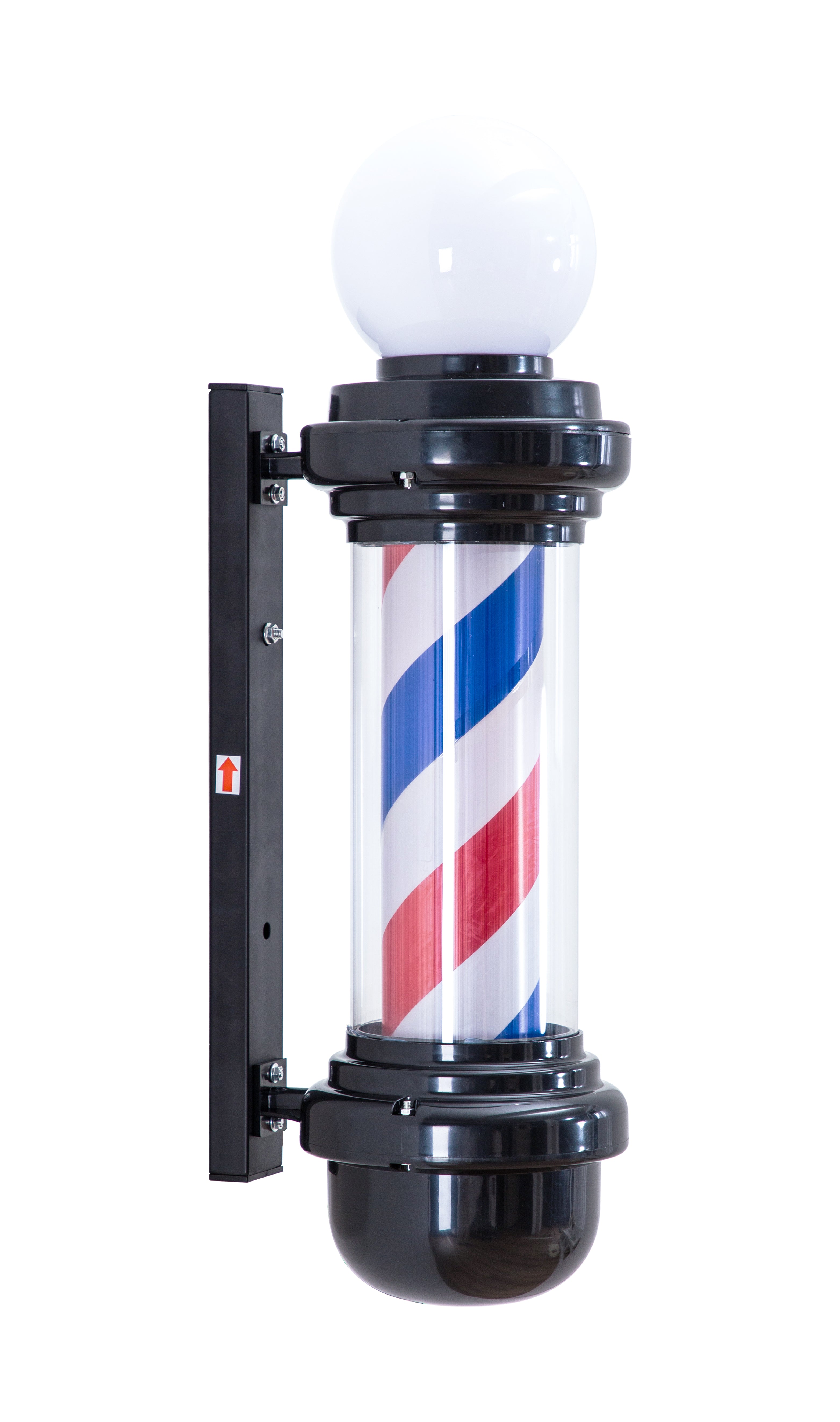 Barber Pole with LED Light for Hairdressing, Salon Shop Open Sign, Salon Spa Stripes Rotating Lamp L018