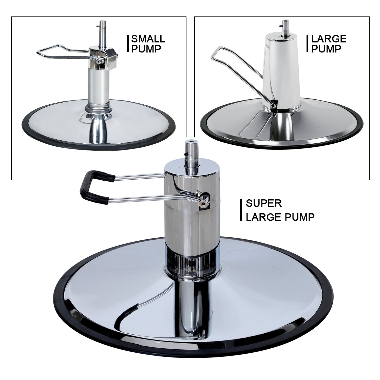 BarberPub Barber Chair for Hair Stylist, Reclining Barbershop Salon Chair 3825