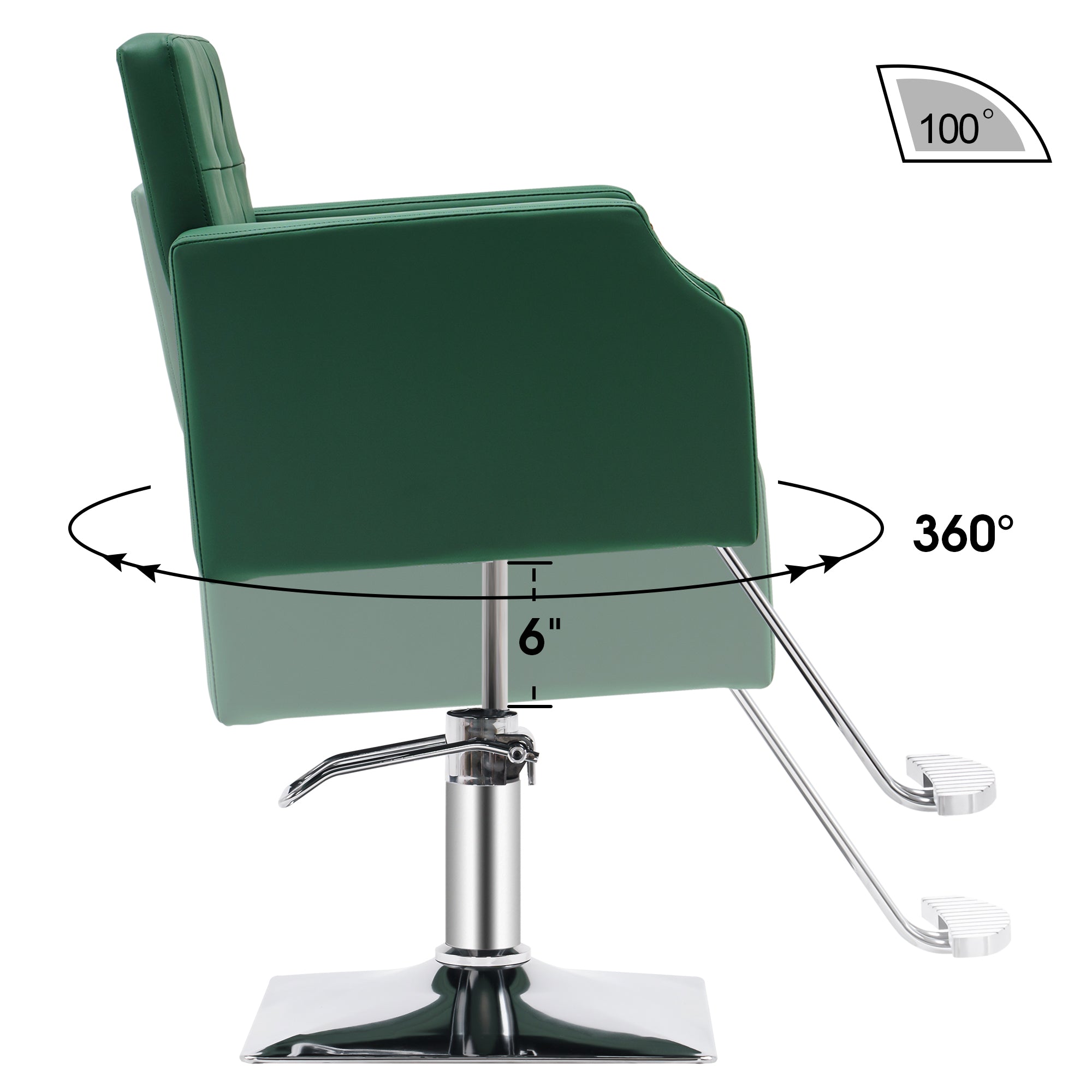 BarberPub Classic Salon Chair for Hair Stylist, Home Salon Spa Equipment 8818