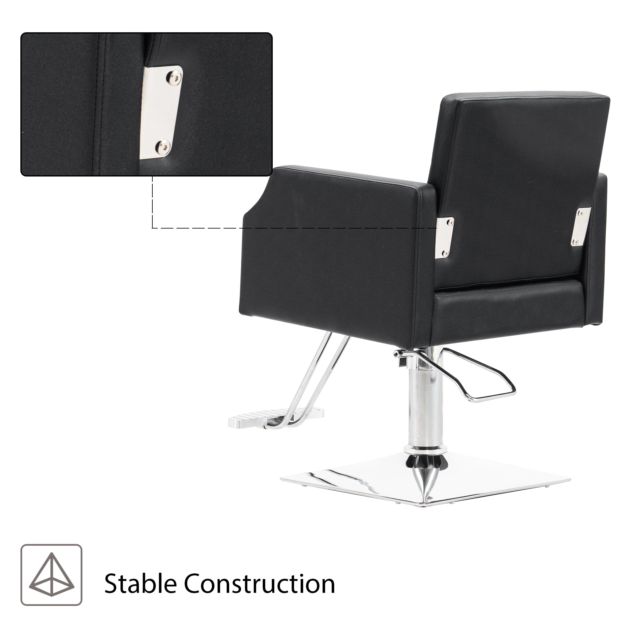 BarberPub Classic Salon Chair for Hair Stylist, Home Salon Spa Equipment 8818