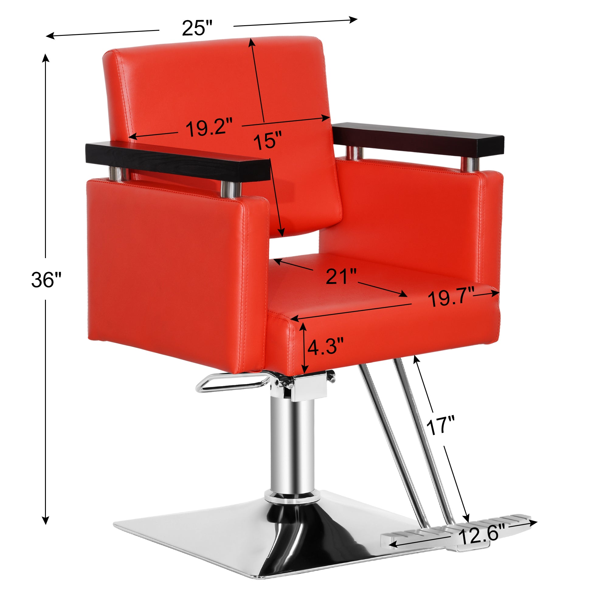BarberPub Swivel Salon Chair for Hair Stylist, Beauty Salon Spa Equipment 8803