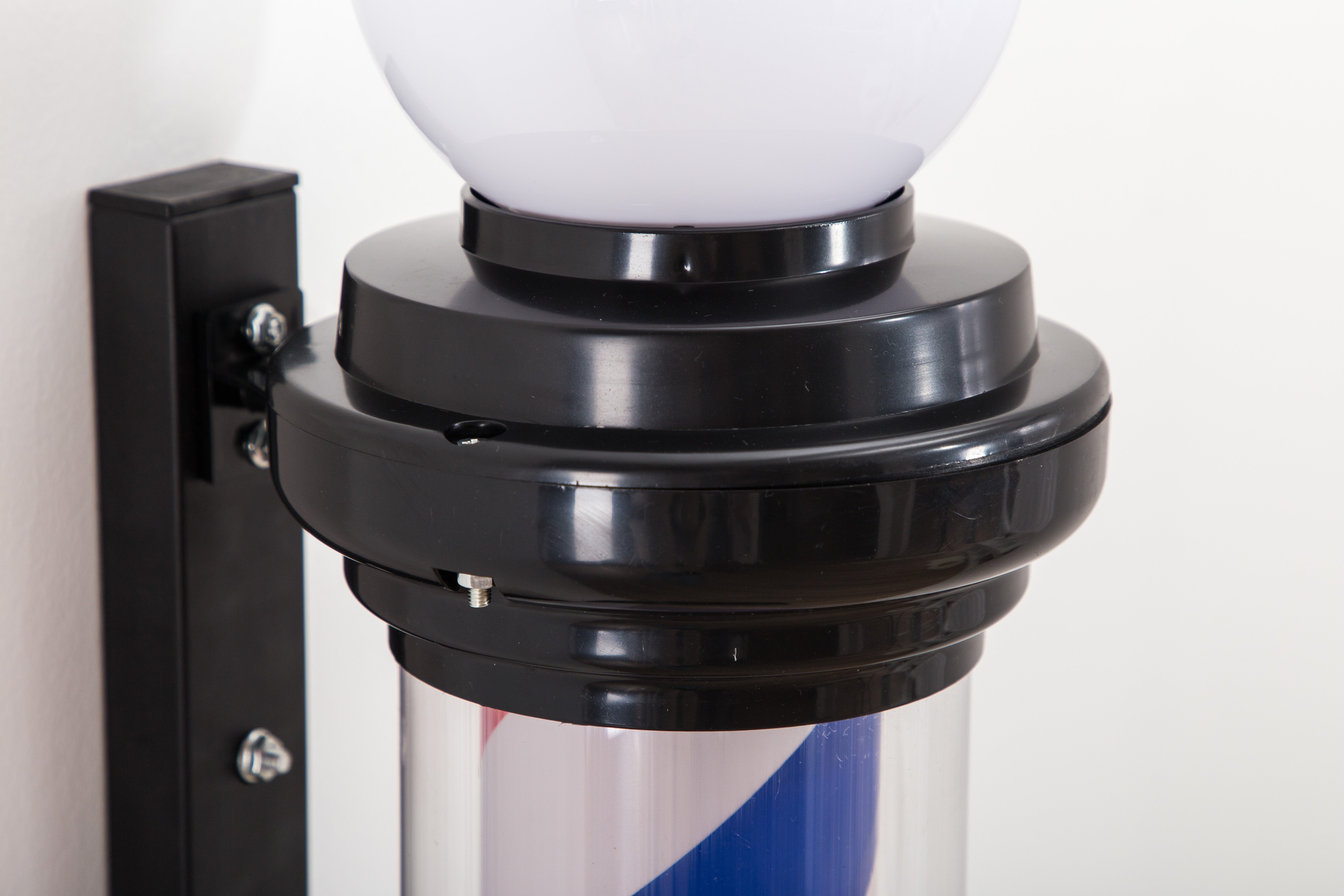 Barber Pole with LED Light for Hairdressing, Salon Shop Open Sign, Salon Spa Stripes Rotating Lamp L018