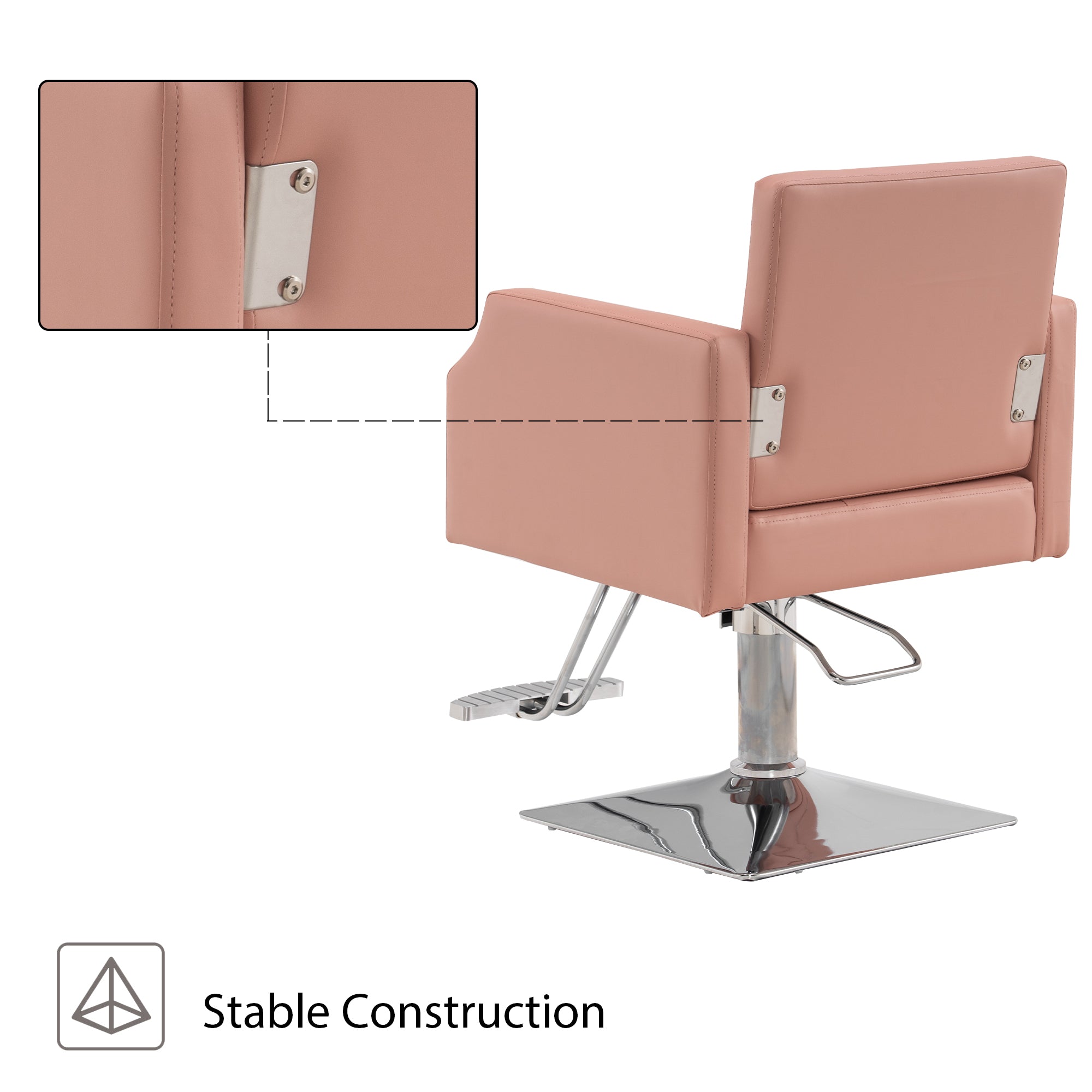 BarberPub Classic Salon Chair for Hair Stylist, Home Salon Spa Equipment 8818
