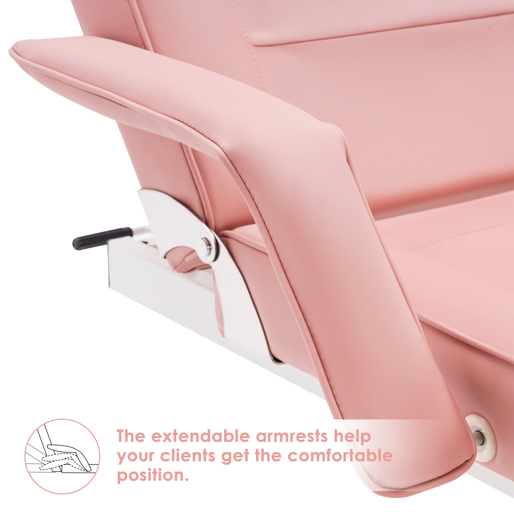 Barber Electric Massage Bed with One Motor for Height, Beauty Tattoo Chair, Salon Facial Adjustable Bed 0100