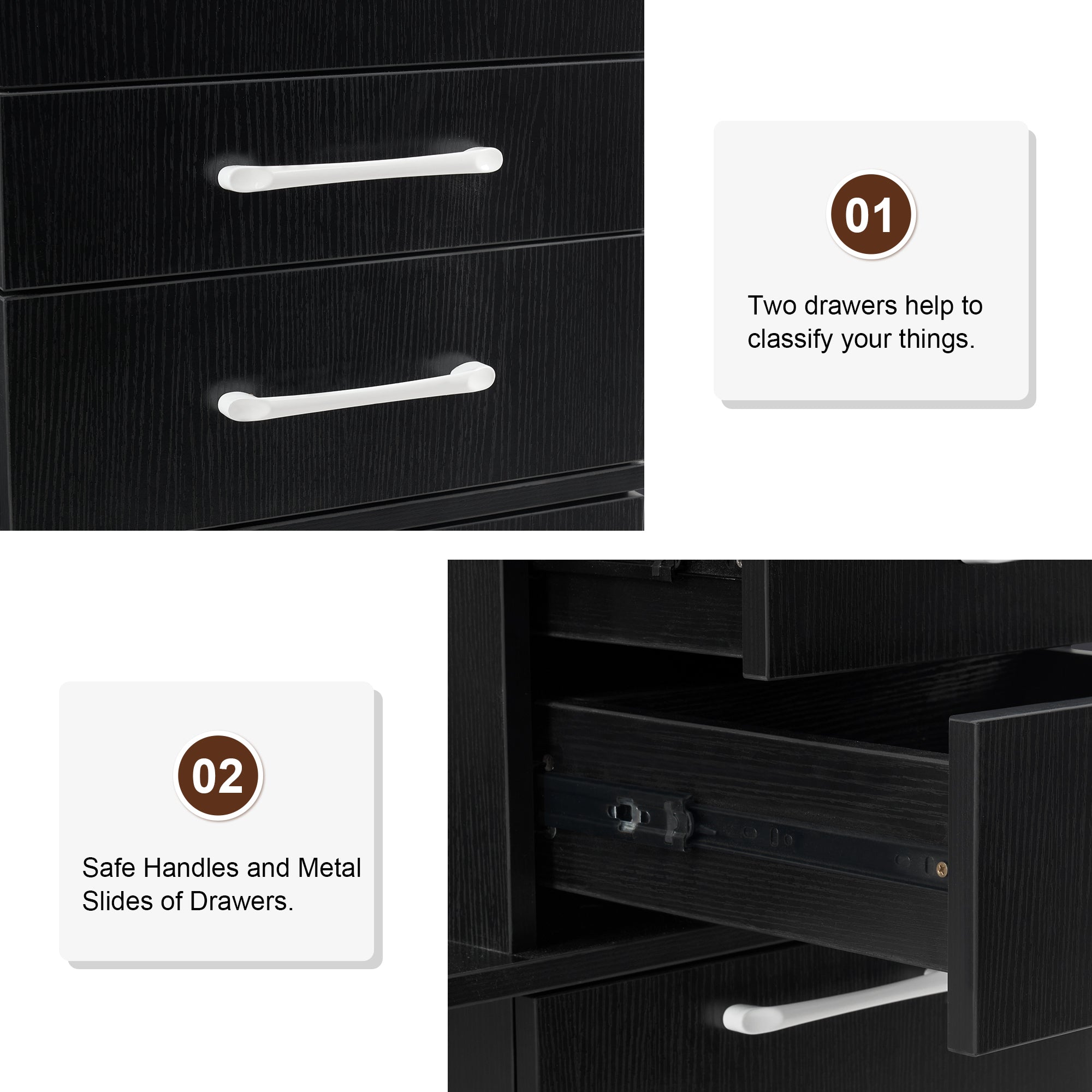 Modern Wall Mount Mirror Station for Storage, Hair Salon Cabinet with Hair Dryer Holders 3034