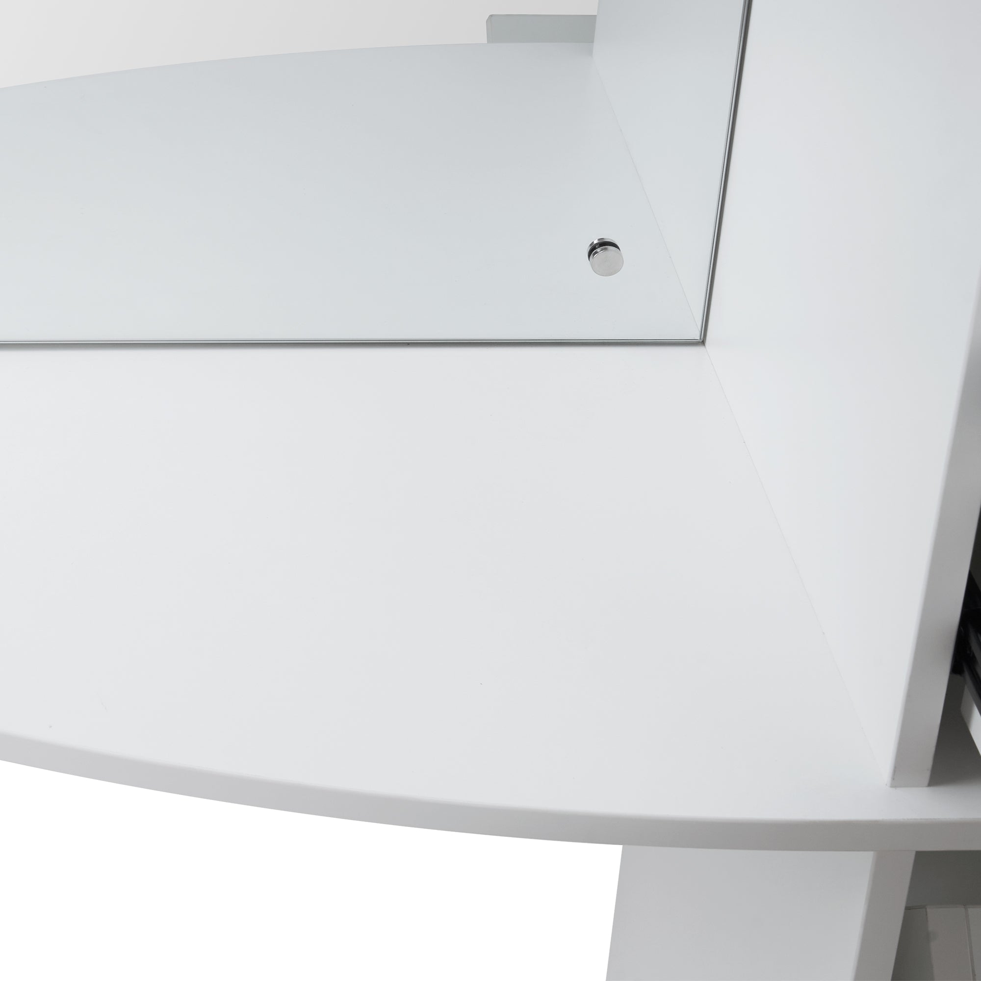Modern Wall Mount Mirror Station for Storage, Hair Salon Cabinet with Hair Dryer Holders 3034