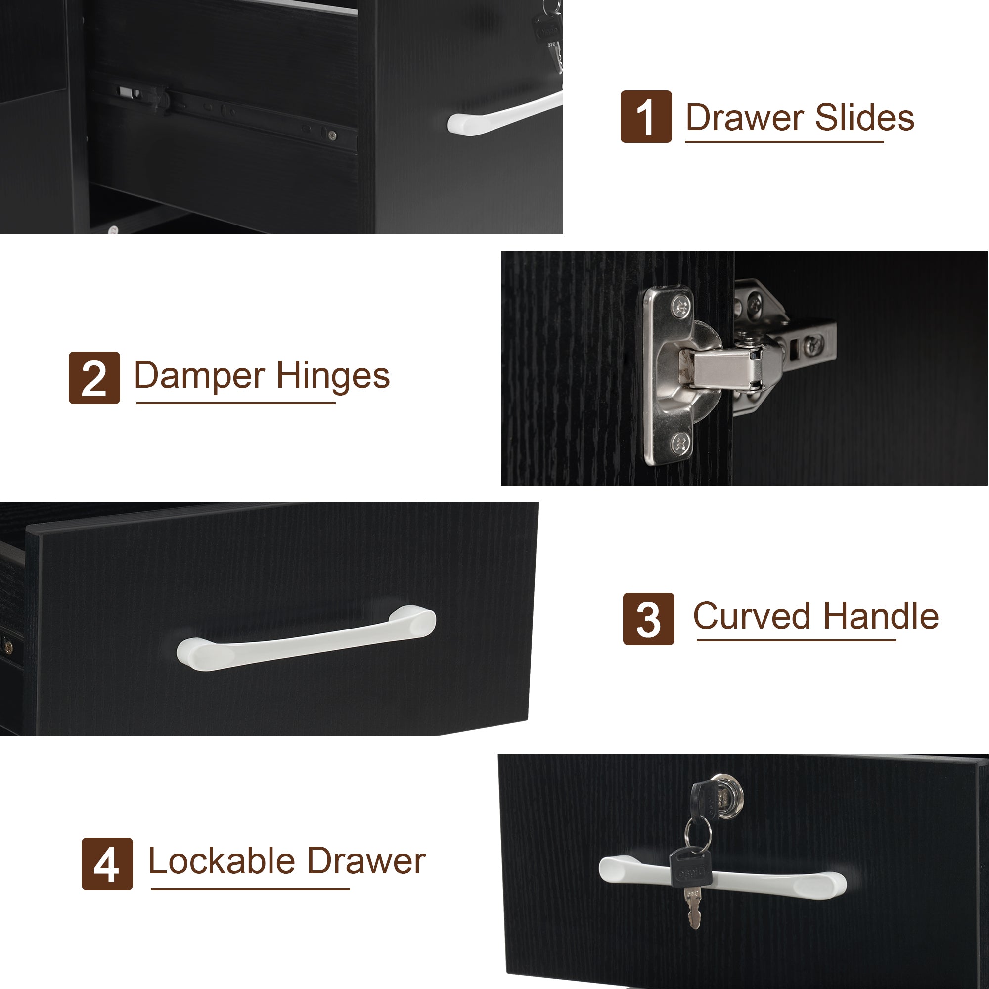 BarberPub Barber Wall Mount Station with Shampoo Bowl High-end Styling Furniture Set 3145