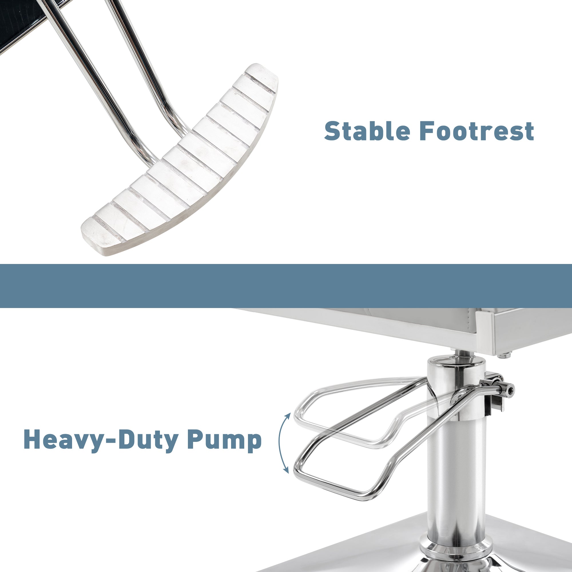 BarberPub Styling Salon Chair, Hydraulic Pump Swivel Salon Equipment 8816