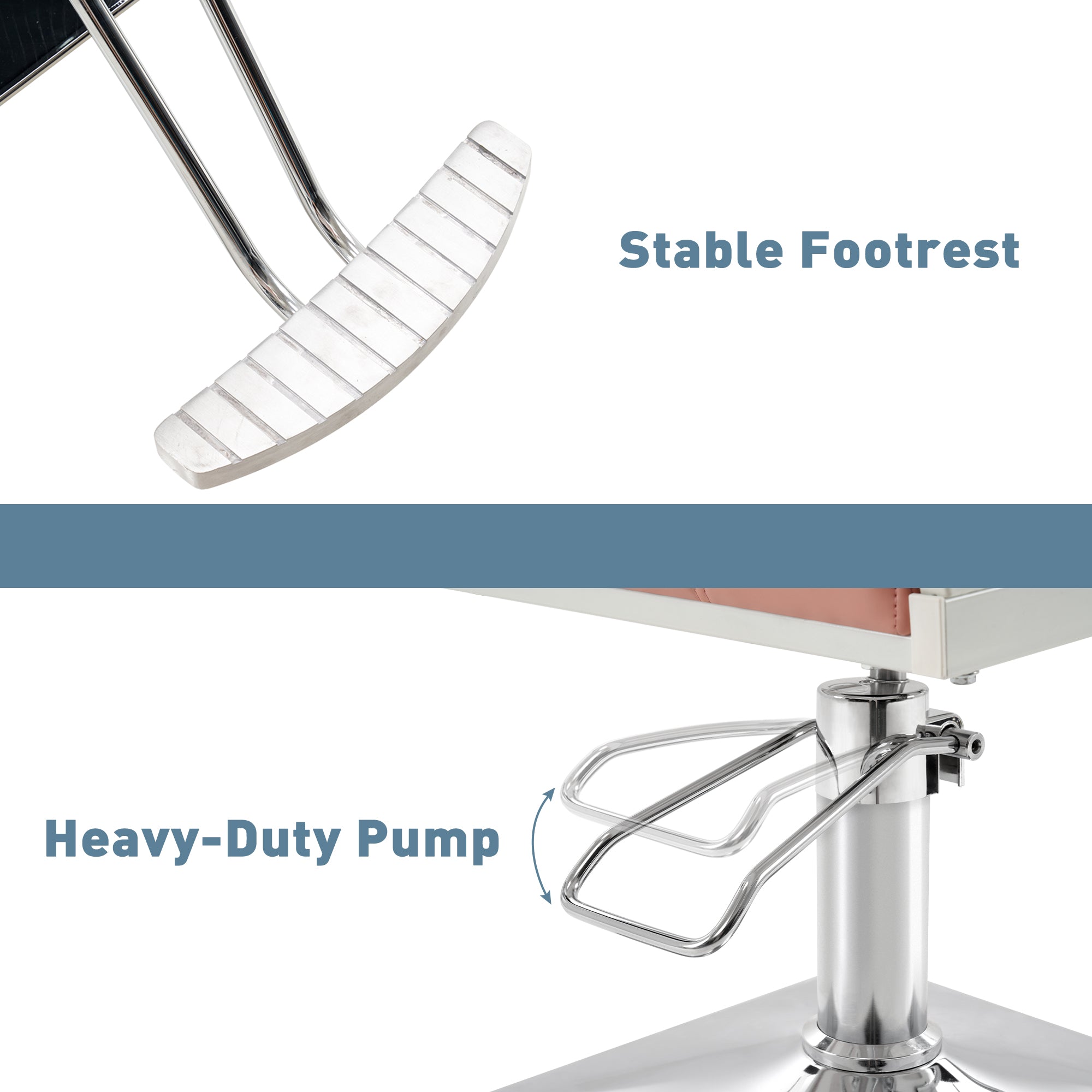 BarberPub Styling Salon Chair, Hydraulic Pump Swivel Salon Equipment 8816