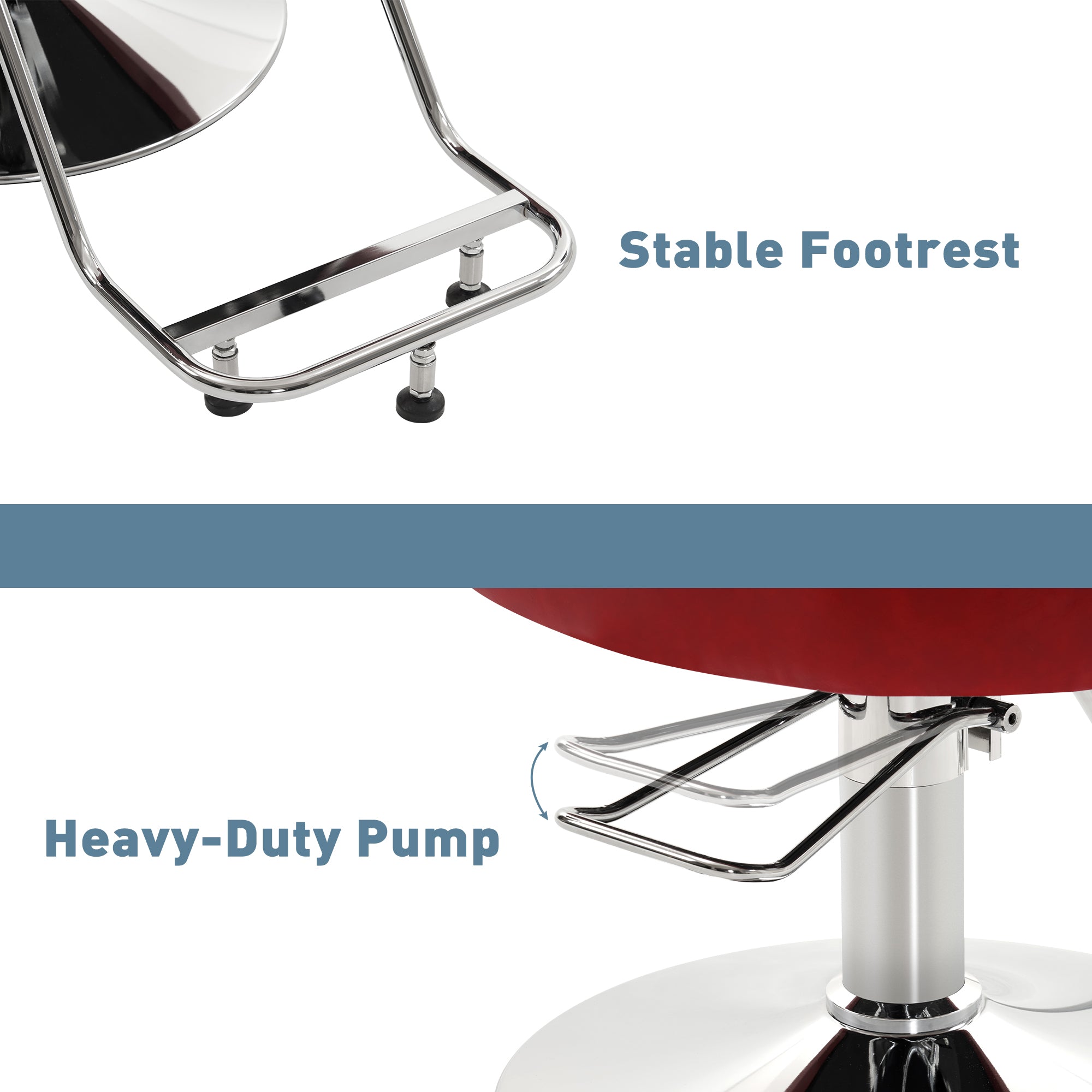 BarberPub Styling Salon Chair for Hair Stylist, Barber Beauty Styling Chair 3807
