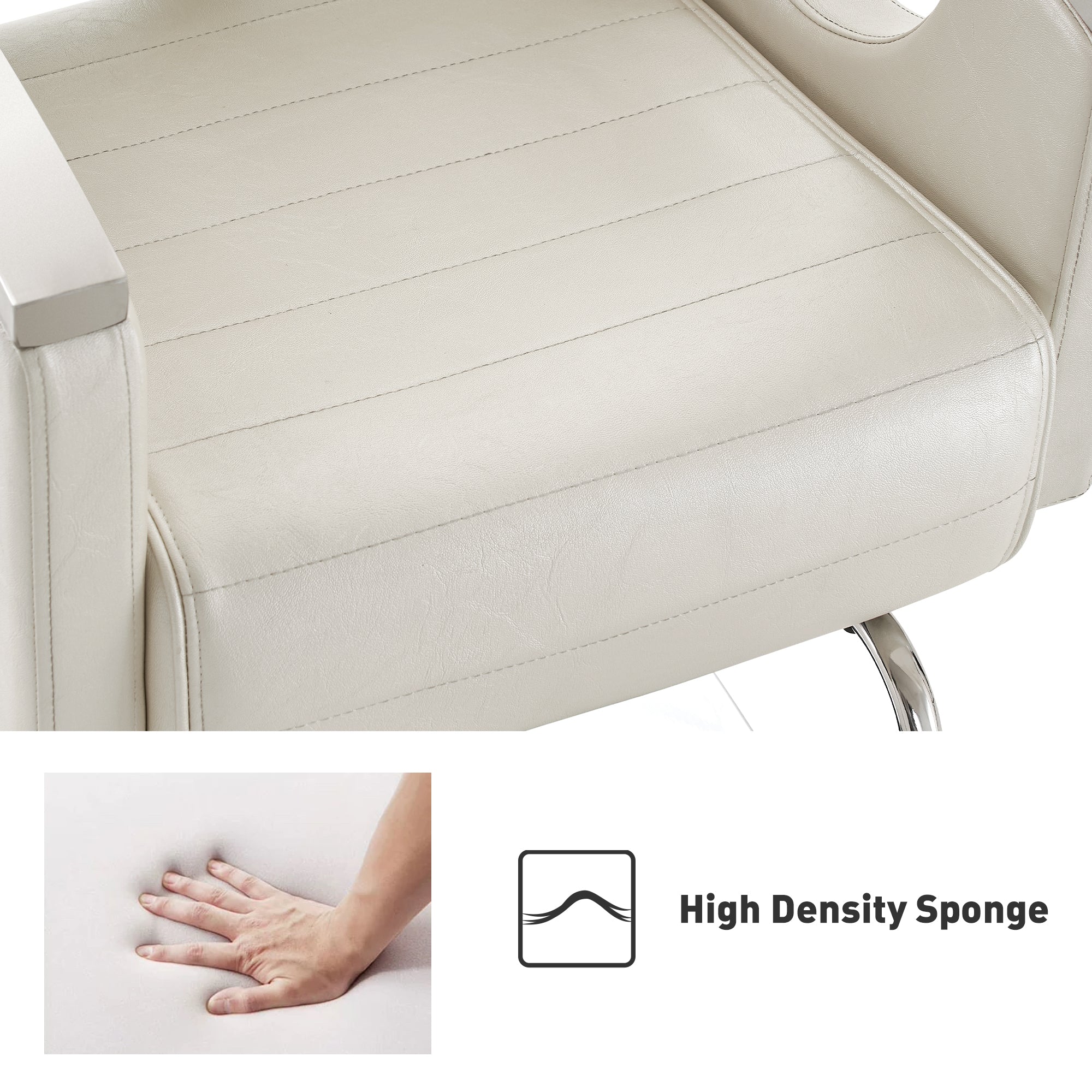 BarberPub Barber Chair for Barbershop,Reclining Salon Chair for Hair Stylist 9180