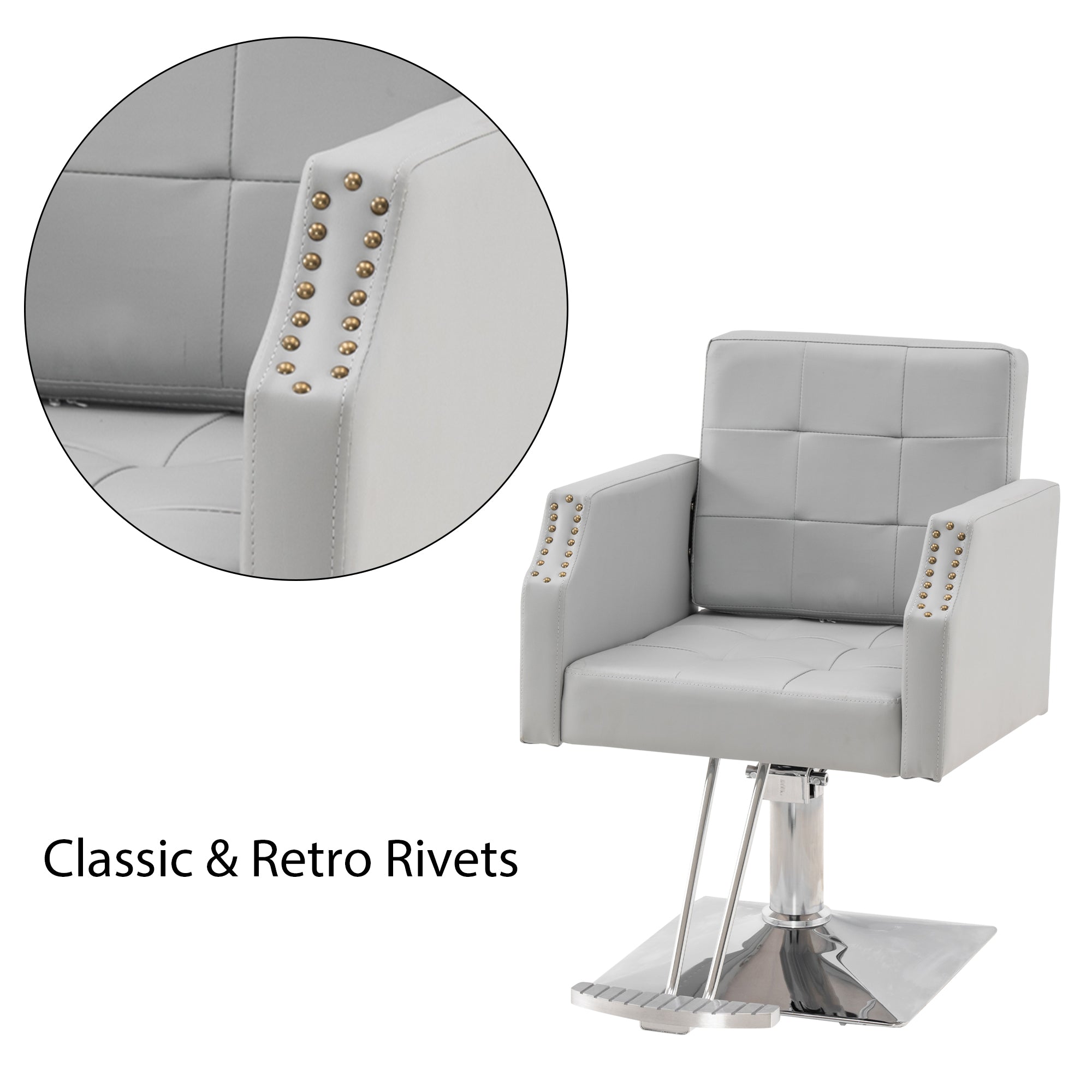BarberPub Classic Salon Chair for Hair Stylist, Home Salon Spa Equipment 8818