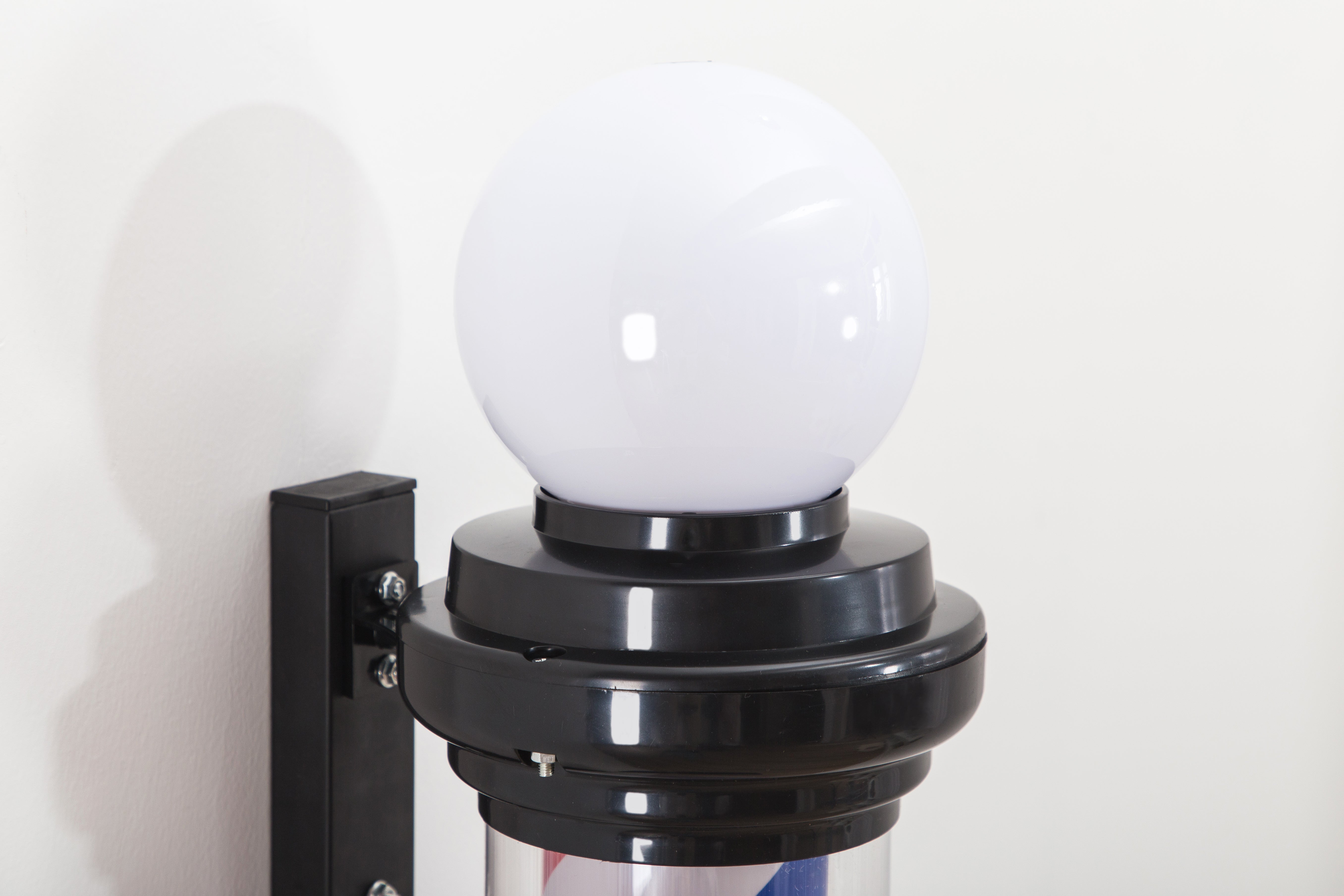 Barber Pole with LED Light for Hairdressing, Salon Shop Open Sign, Salon Spa Stripes Rotating Lamp L018