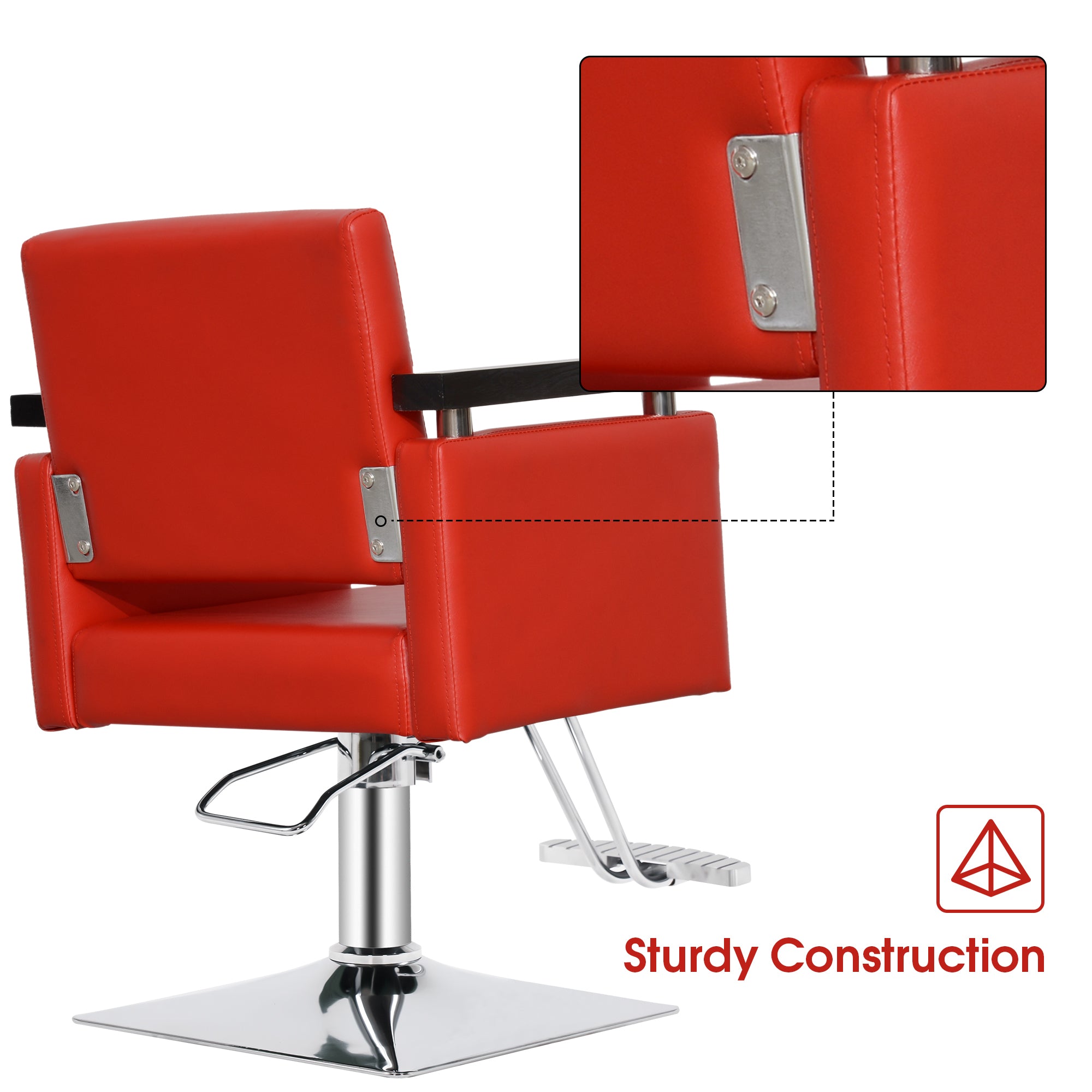 BarberPub Swivel Salon Chair for Hair Stylist, Beauty Salon Spa Equipment 8803