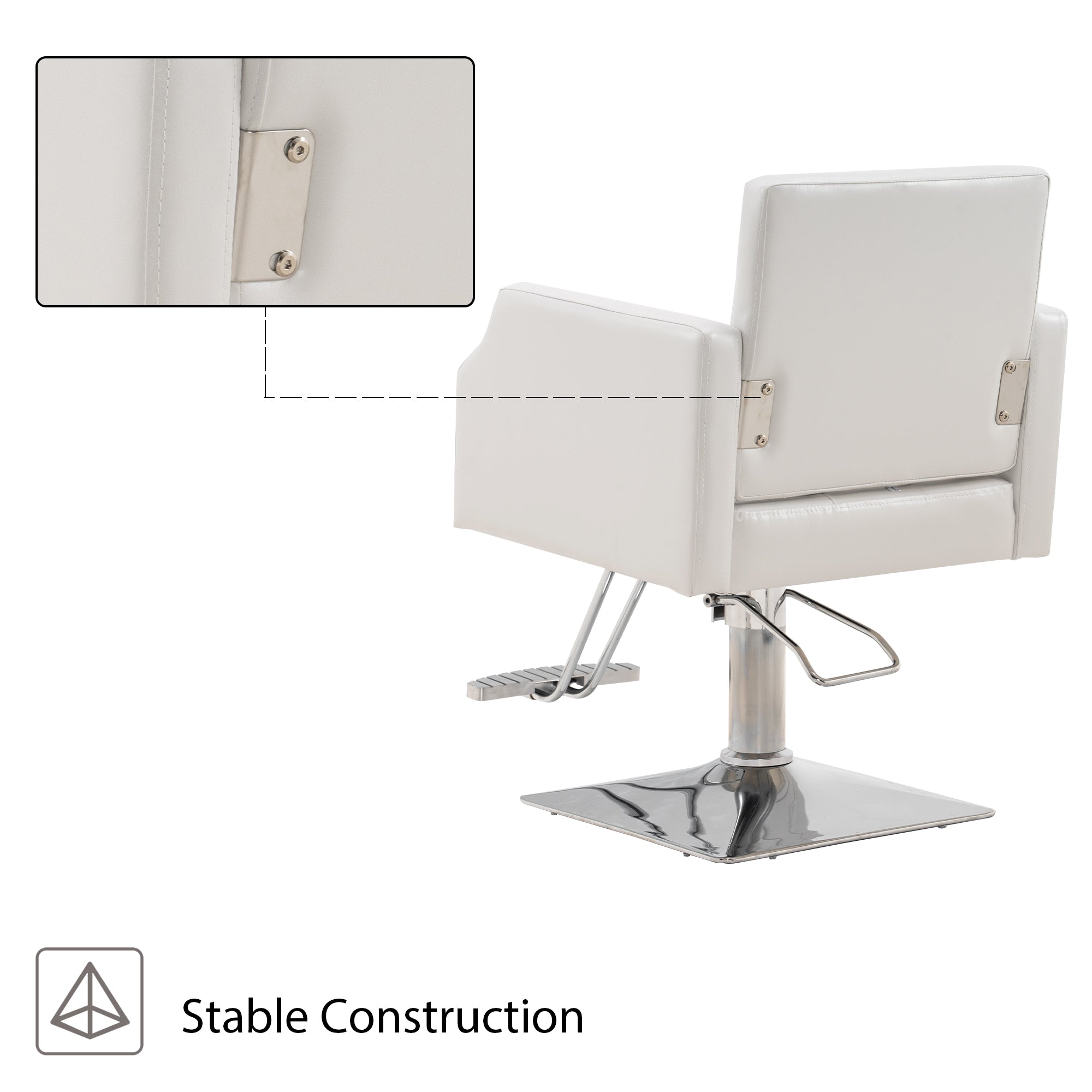 BarberPub Classic Salon Chair for Hair Stylist, Home Salon Spa Equipment 8818