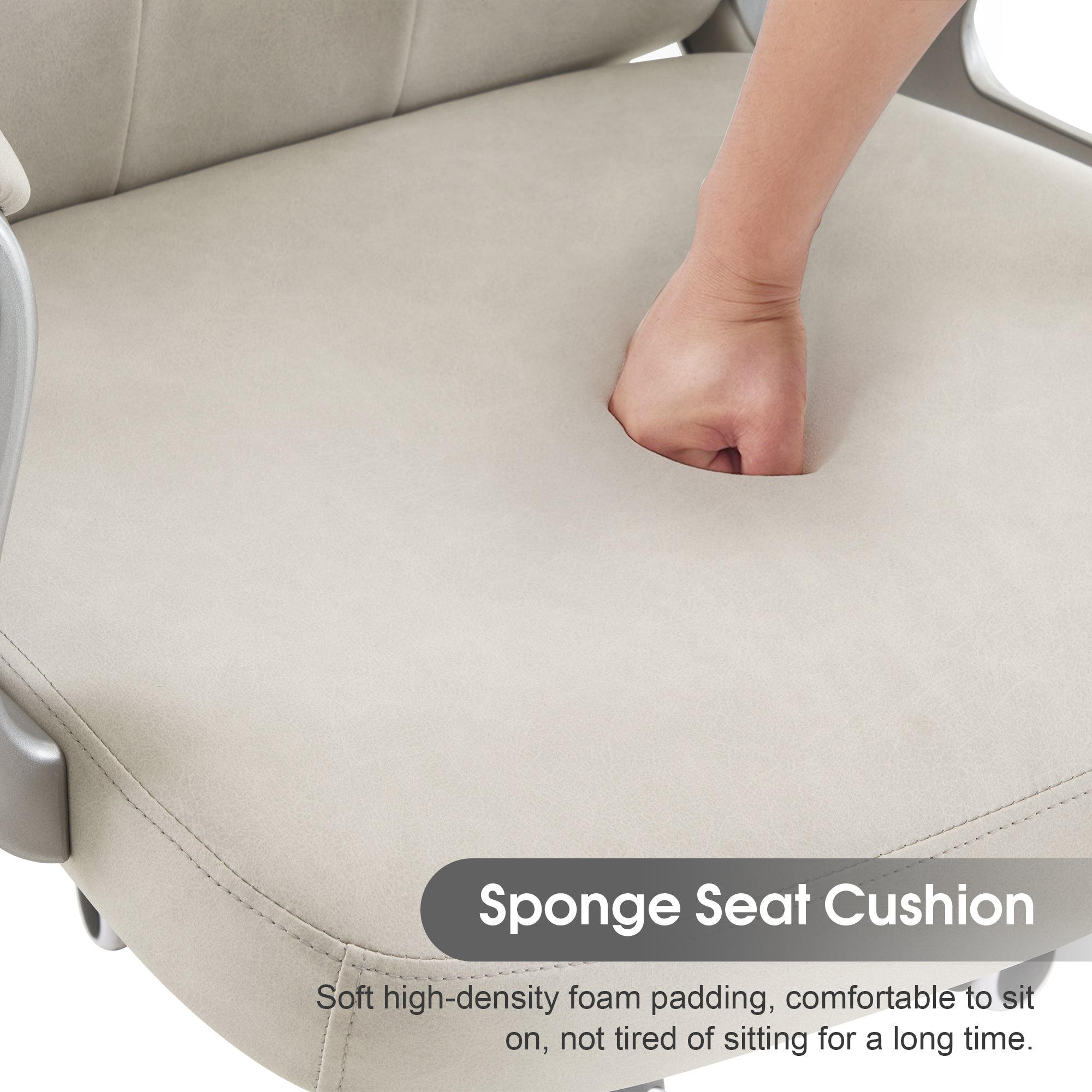 Height Adjustable Lumbar Support Nail Work Chair, Cute Swivel Rolling Makeup Chair 3535