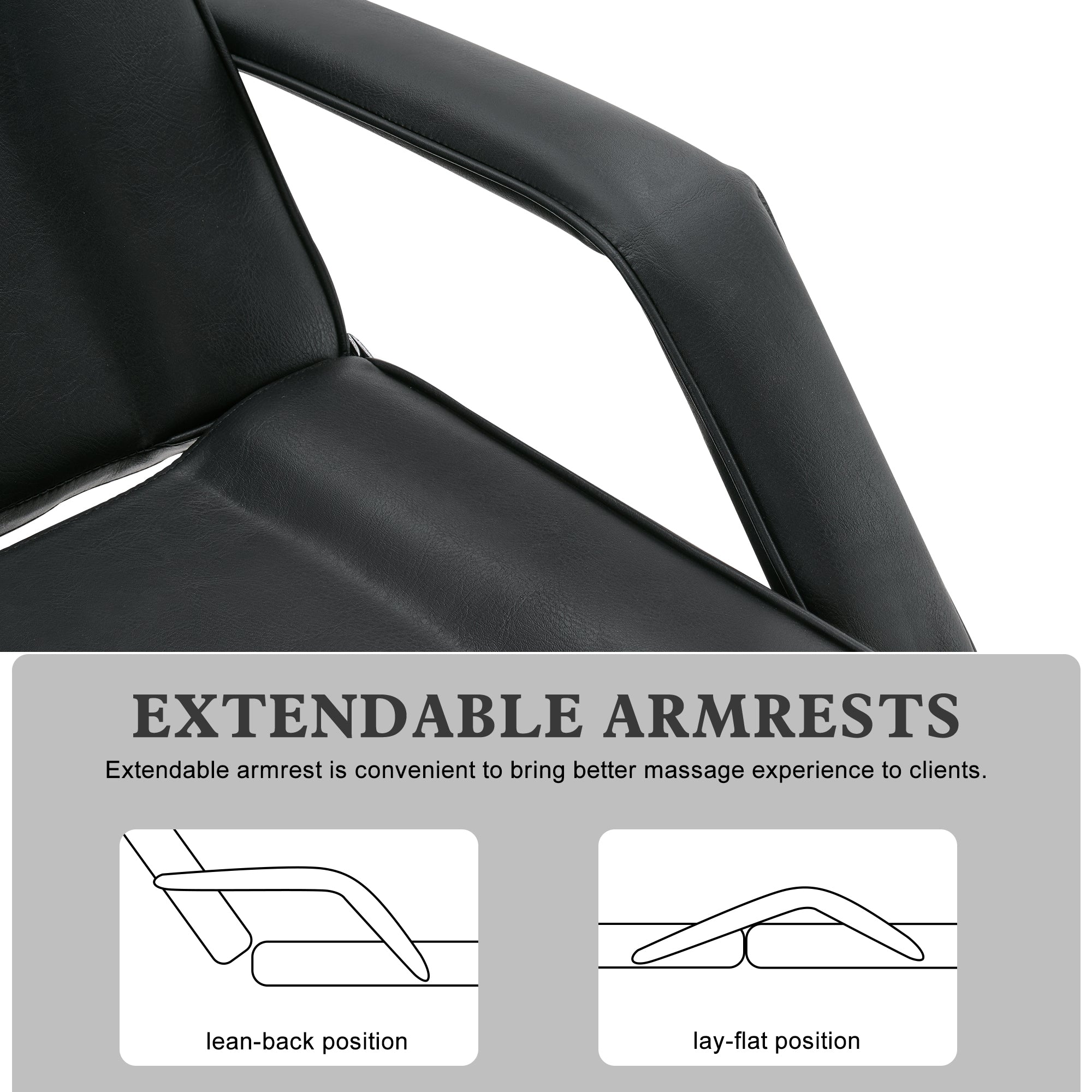 BarberPub Professional Hydraulic Beauty Bed, Height Adjustable Tattoo SPA Chair for Client 2753