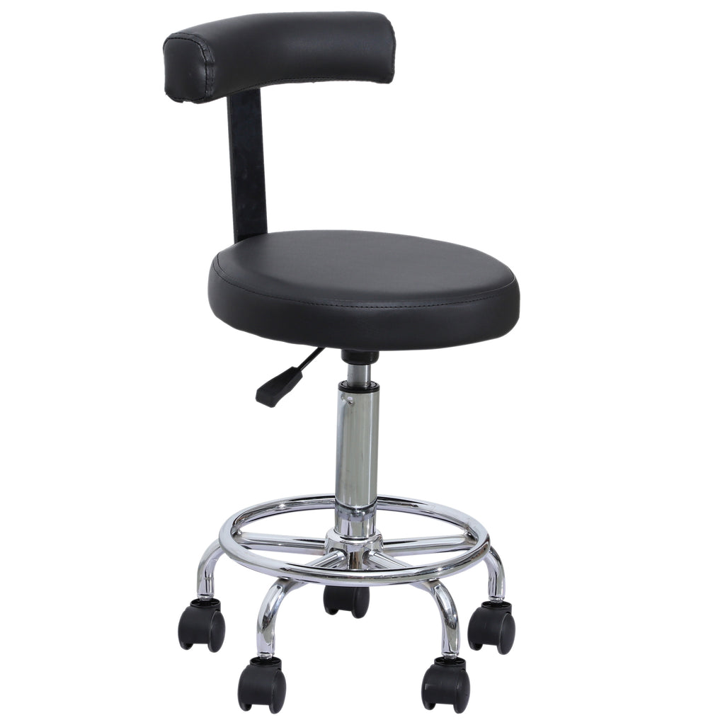 Swivel Therapy Stool with Back Rest