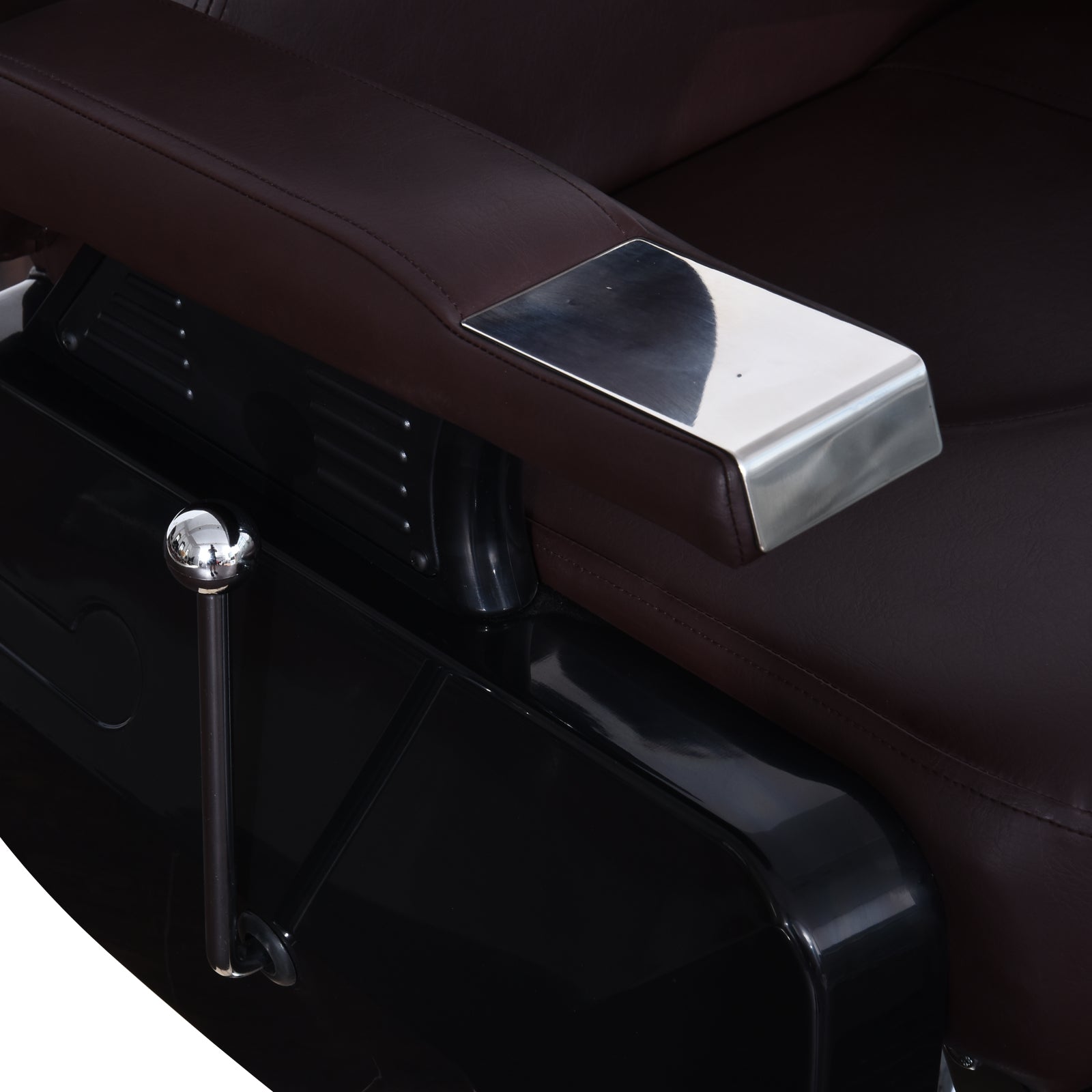 BarberPub Reclining Barber Chair, All Purpose Hydraulic Chair with Headrest 2688