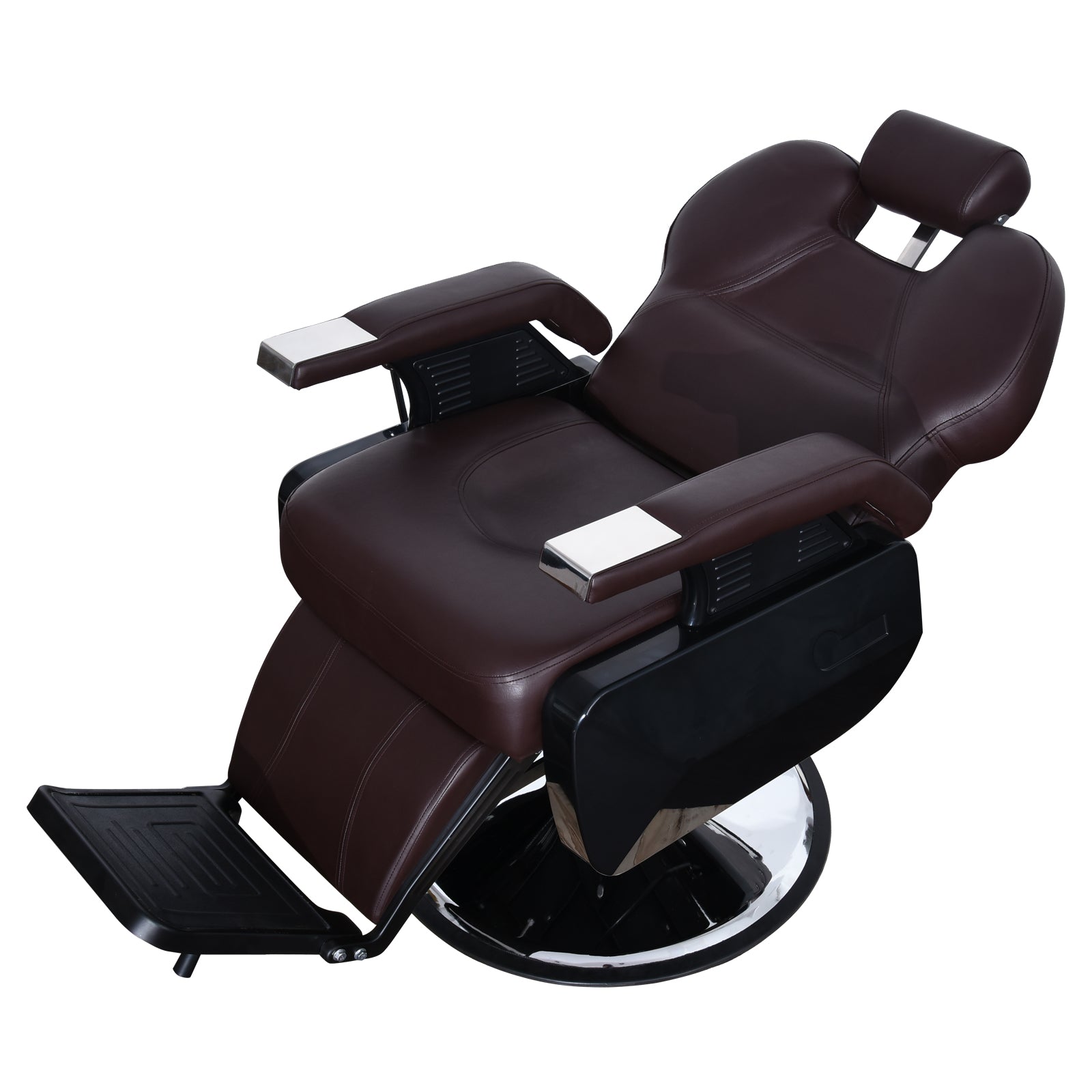 BarberPub Reclining Barber Chair, All Purpose Hydraulic Chair with Headrest 2688