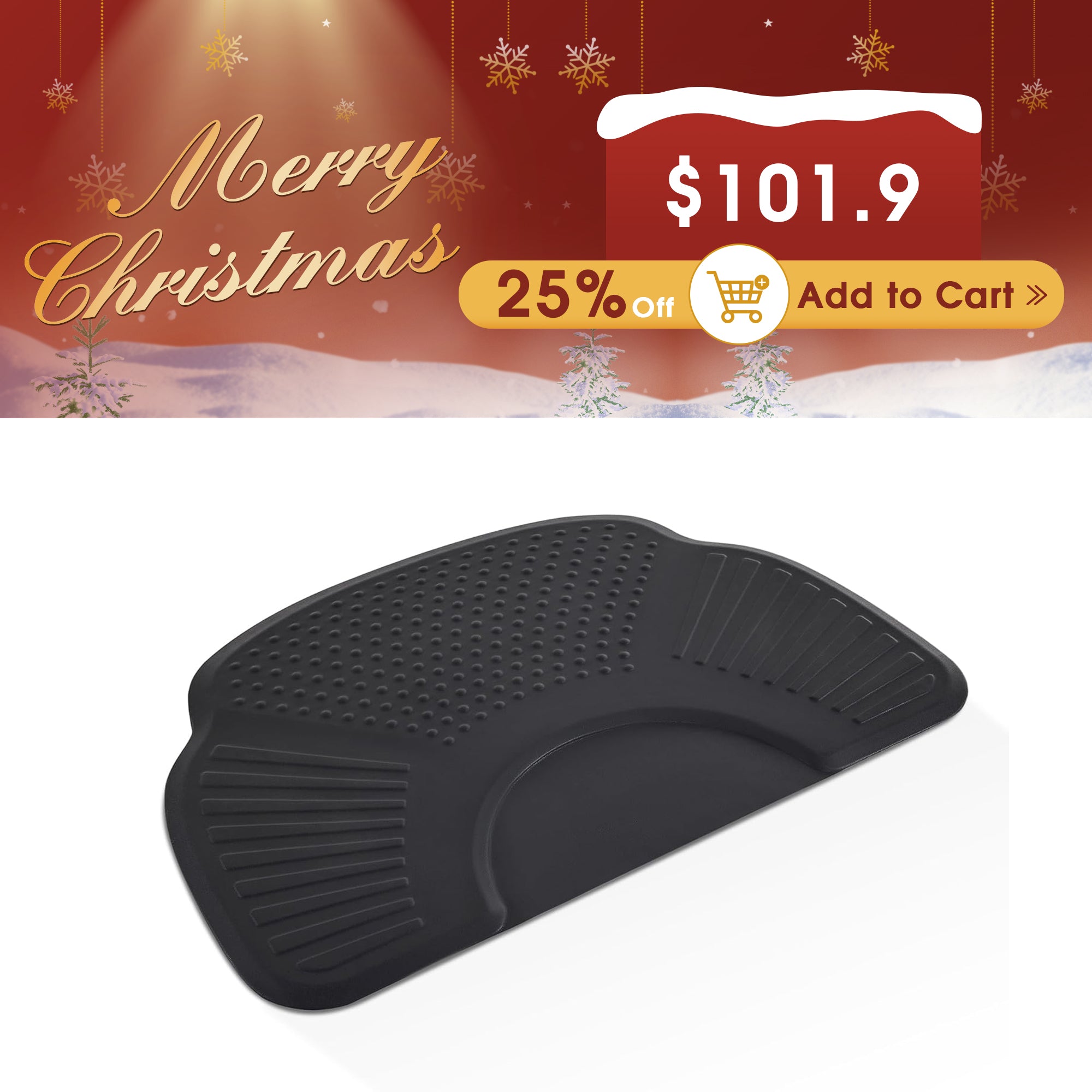 BarberPub 3.4'x5' Salon Mats for Hair Stylist Anti Fatigue Barber Mat for Floor 1 Inch Thick 0085