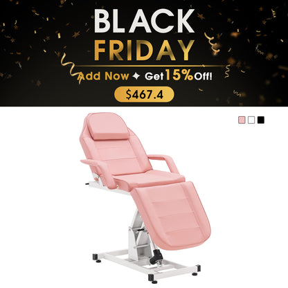 Barber Electric Massage Bed with One Motor for Height, Beauty Tattoo Chair, Salon Facial Adjustable Bed 0100