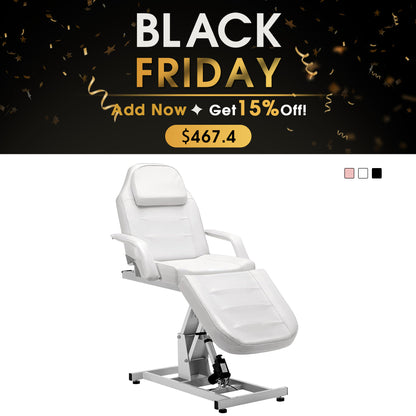 Barber Electric Massage Bed with One Motor for Height, Beauty Tattoo Chair, Salon Facial Adjustable Bed 0100