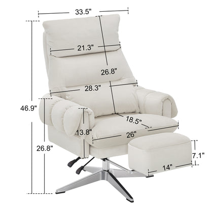 BarberPub Beauty Salon Chair, Adjustable Height, Reclining Esthetician Chair for Facial, Eyelash Extension, Tattoo – Model 8105/8129