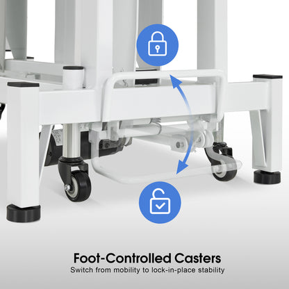 2 Motors Electric Facial Bed with Adjustable Height & Backrest, Rolling Message Tattoo Chair 2750