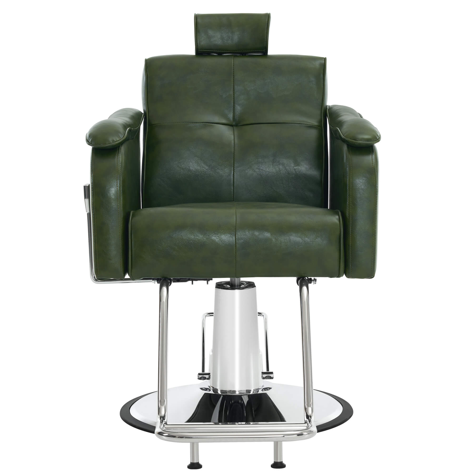 Barber Chair 9182 & Anti-Fatigue Mat 0020 Set - Reclining Hydraulic Barber Chair with 1/2"  Thick Salon Mat, Ideal for Barbers & Stylists
