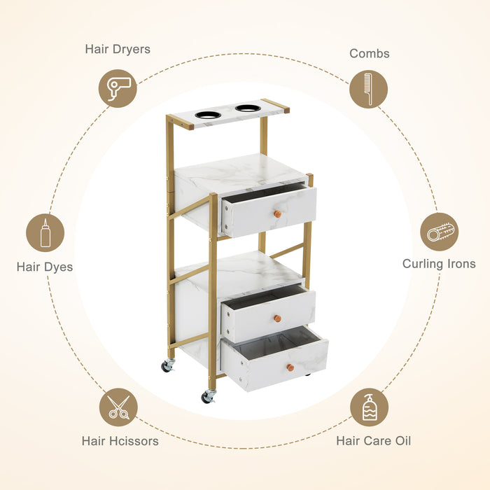 Barberpub Salon Trolley Cart With