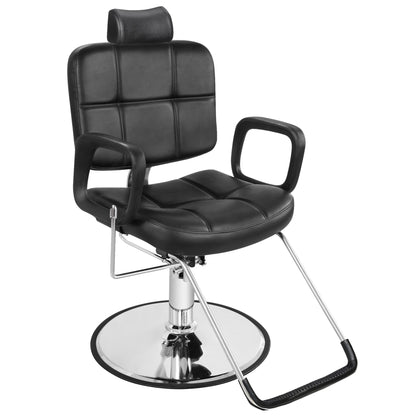 Barber Chair 2059 & Salon Mat 0020 Set - All Purpose Hydraulic Barber Chair with Ergonomic NBR Anti-Fatigue Barber Mat, Ideal for Stylists