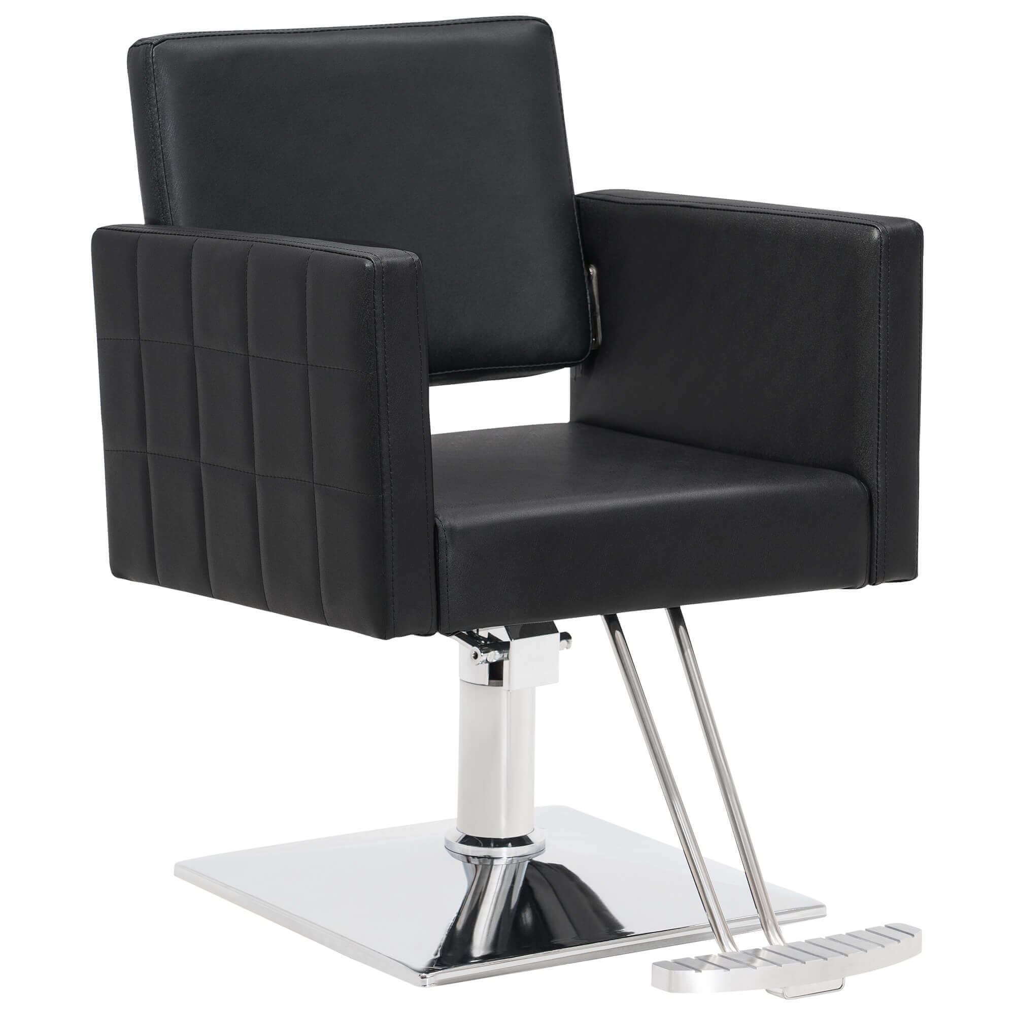 Salon Chair 8821 & Anti-Fatigue Mat 0040 Set - Professional Hydraulic Salon Chair with Ergonomic 0.5" Thick Salon Mat