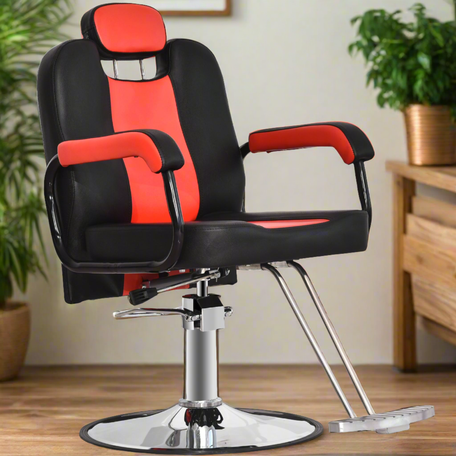 BarberPub Reclining Hydraulic Barber Chair, Salon Styling Beauty Spa Equipment 8241