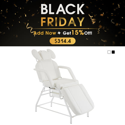 BarberPub Adjustable esthetician Facial Bed, Lash Recliner Chair 180 degree, 300 lbs capacity 2110