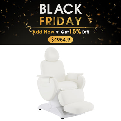 BarberPub Aesthetic Electrical Facial Beauty Bed with 3 Motors, Massage Bed with 440 lbs Capacity 2113