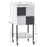 BarberPub Salon Storage Rolling Cart with Casters, Contrast Panel Craft Art Utility Station, Spa Organizer Serving Trolley 2007