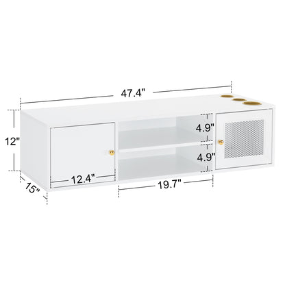 Wall Mount Barber Station for Hair Stylist Salon Stations  with 3 Hair Dryer Holders  2501