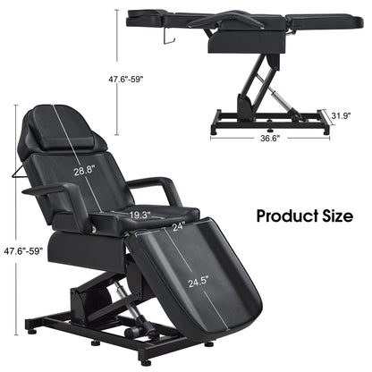 Electric Beauty Bed with 3 Motors, Tattoo Facial Bed for Esthetician , Massage Table for Client N2751