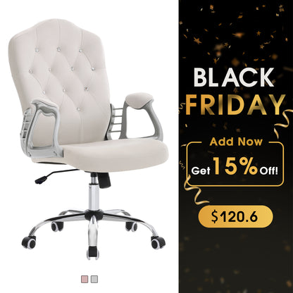 Height Adjustable Lumbar Support Nail Work Chair, Cute Swivel Rolling Makeup Chair 3535